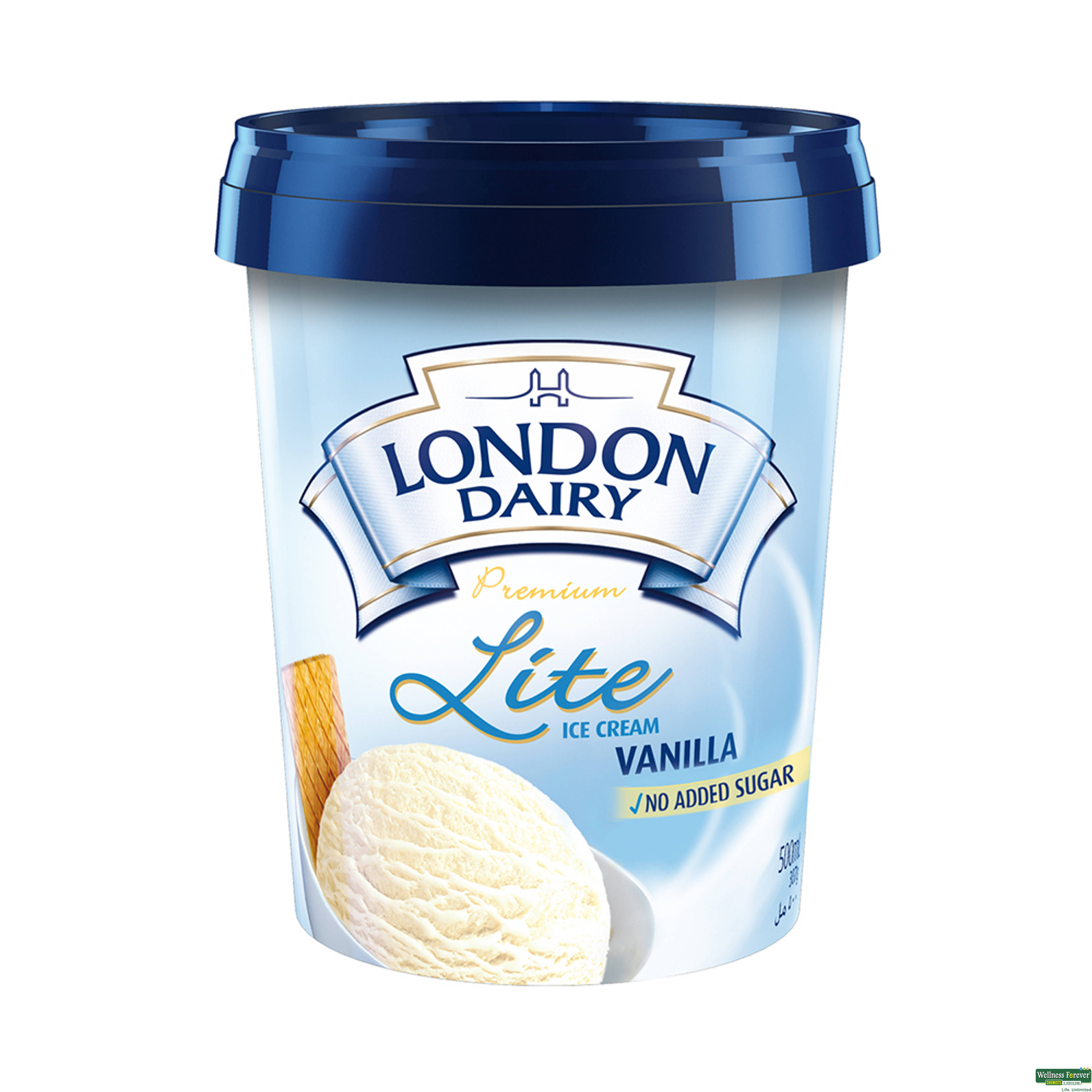 London Dairy Vanilla Lite Ice Cream, 500 ml-image