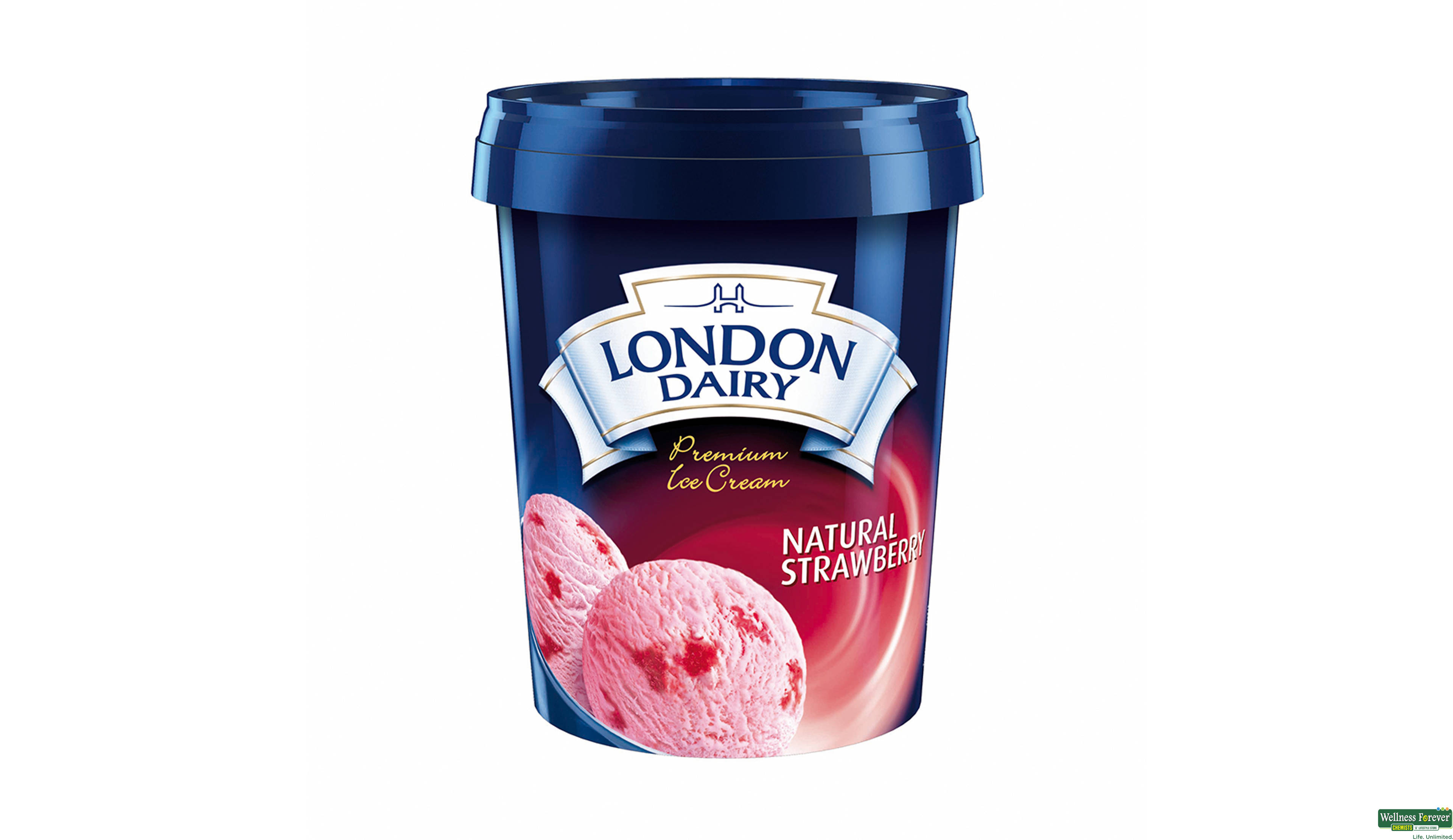 LOND I/C NATURAL STRAWBERY 500ML- 1, 500ML, 