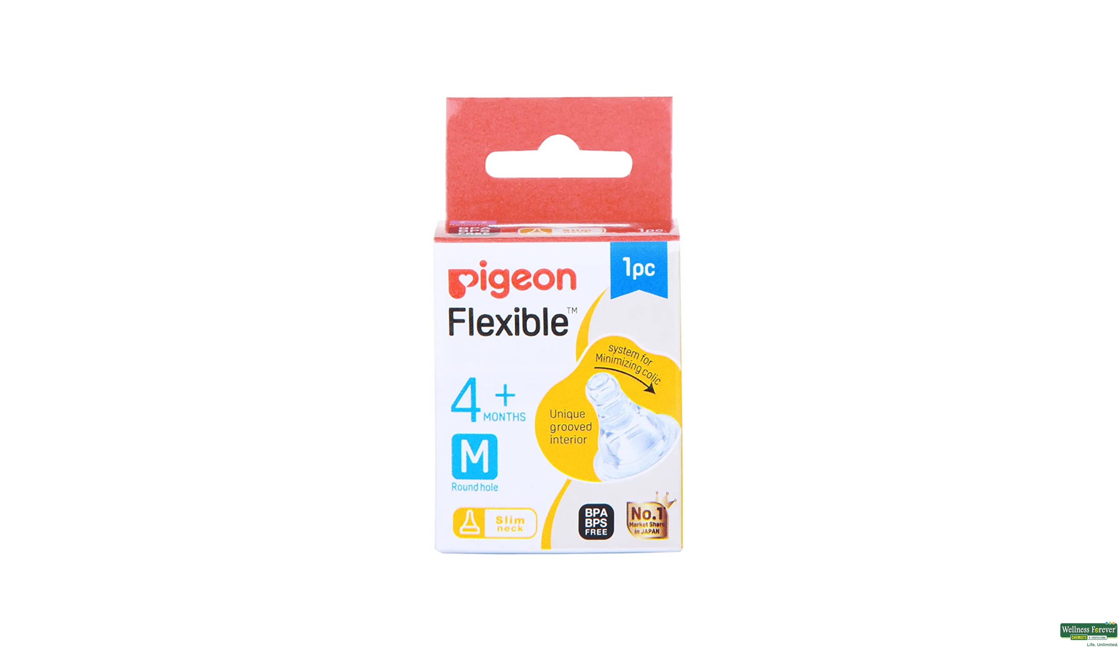 PIGEON NIPPLE PERISTALTIC-M 1PC- 3, 1PC, null