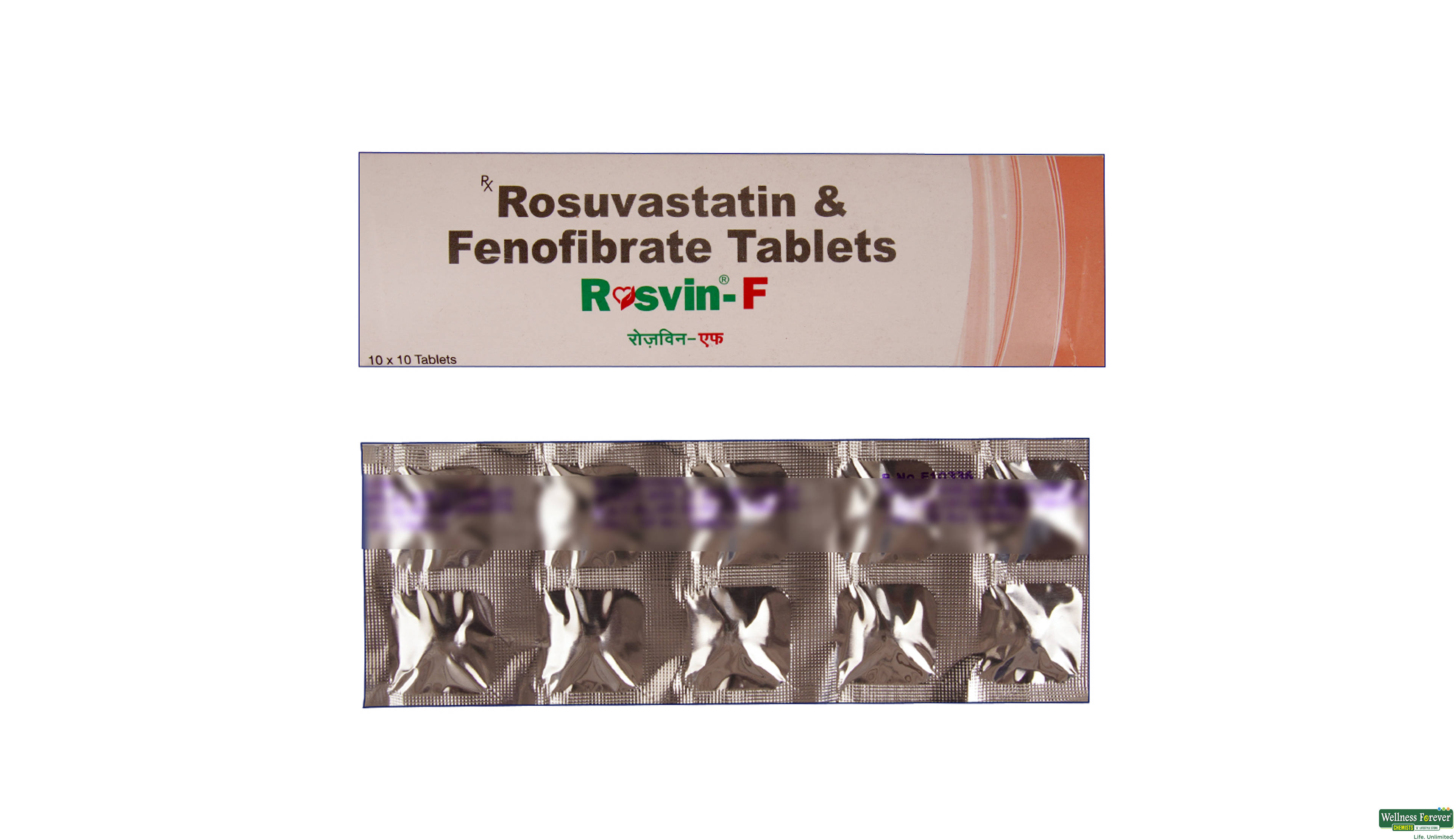 ROSVIN-F 10MG 10TAB- 1, 10TAB, 