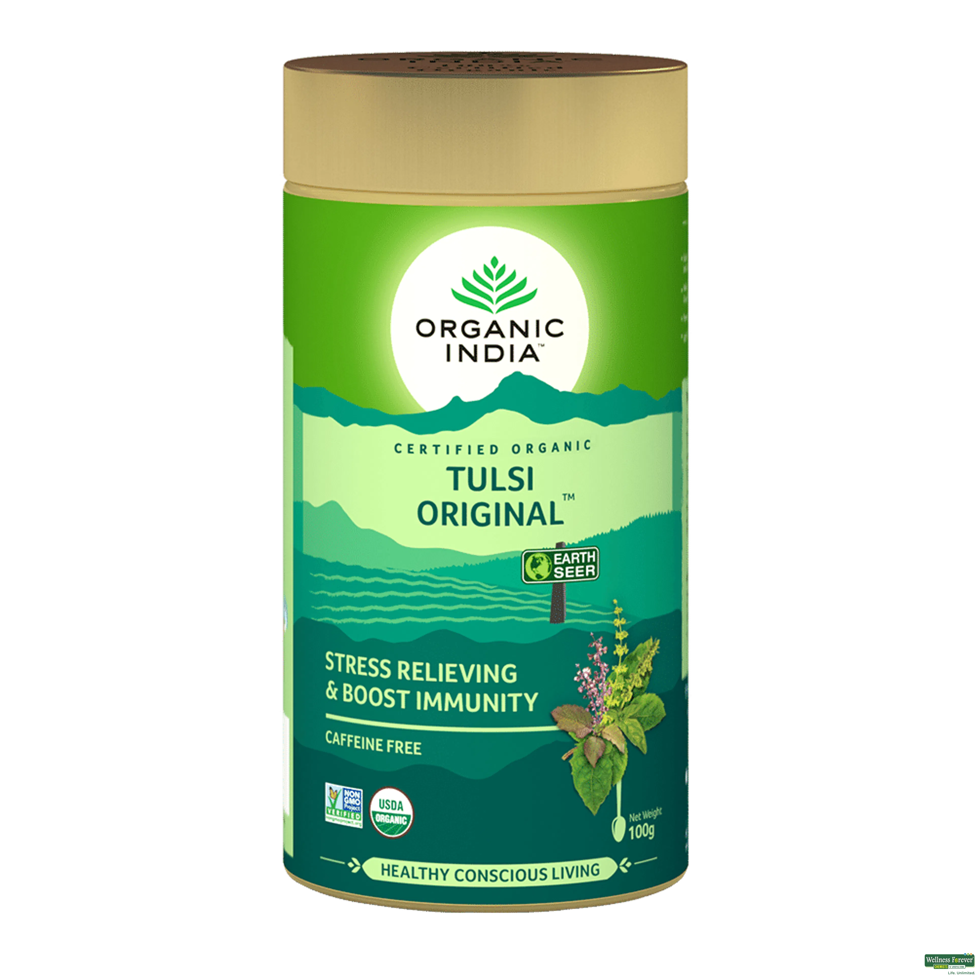 ORGANIC TEA TULSI ORIGINAL 100GM-image