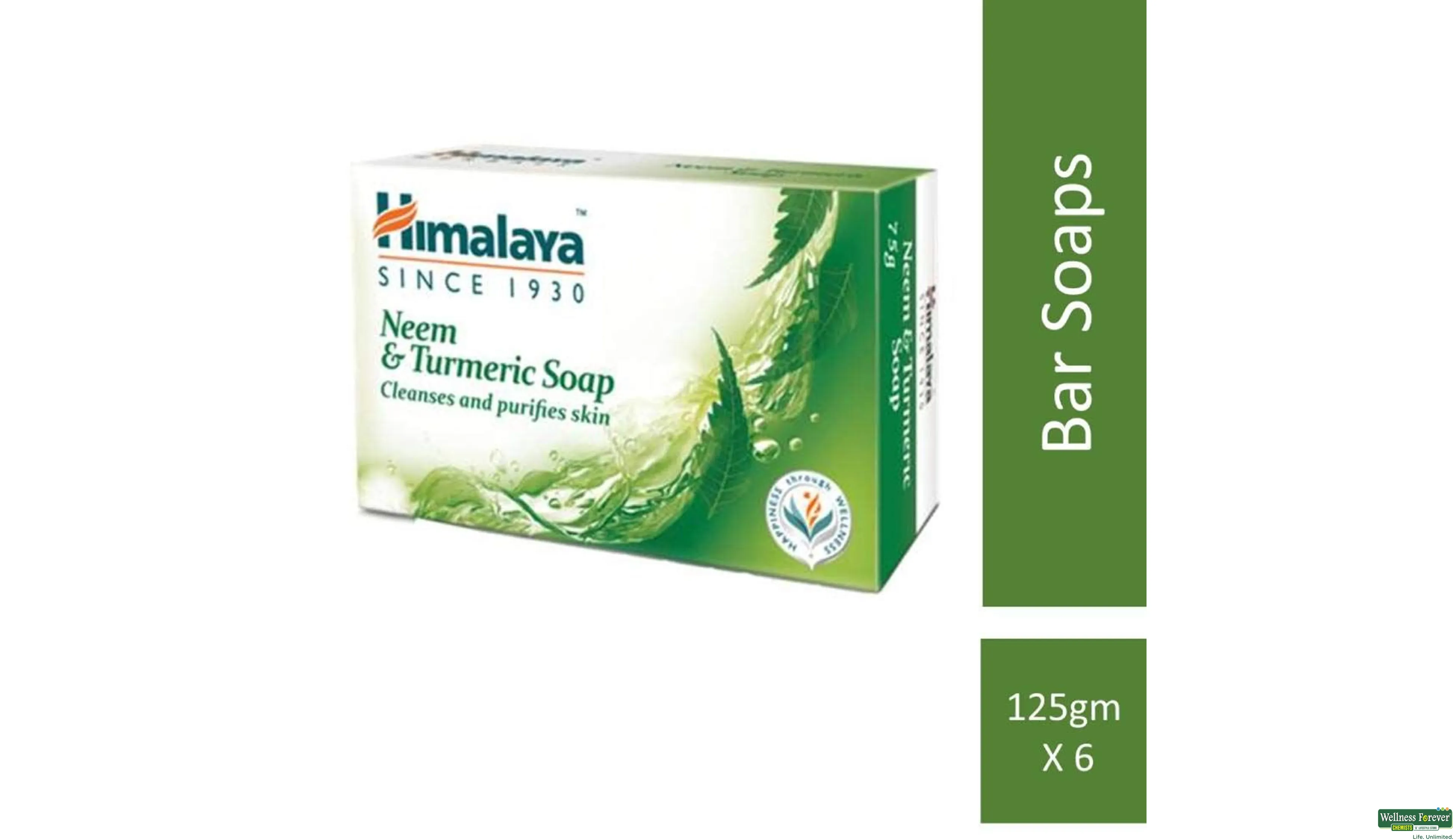 Himalaya neem and turmeric soap top