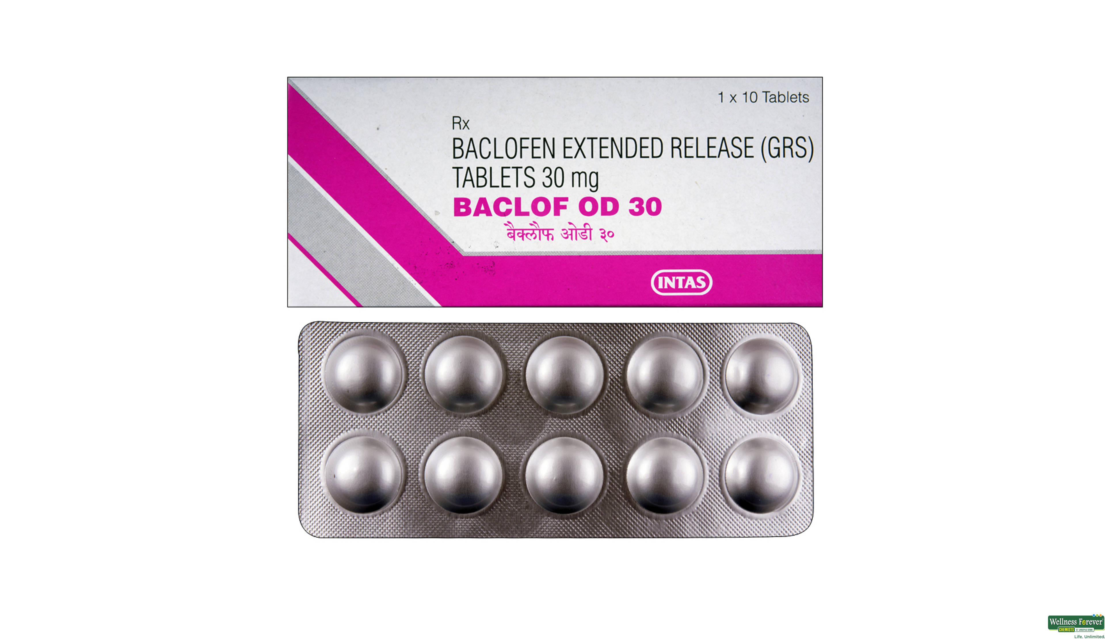 BACLOF-OD 30MG 10TAB- 1, 10TAB, 