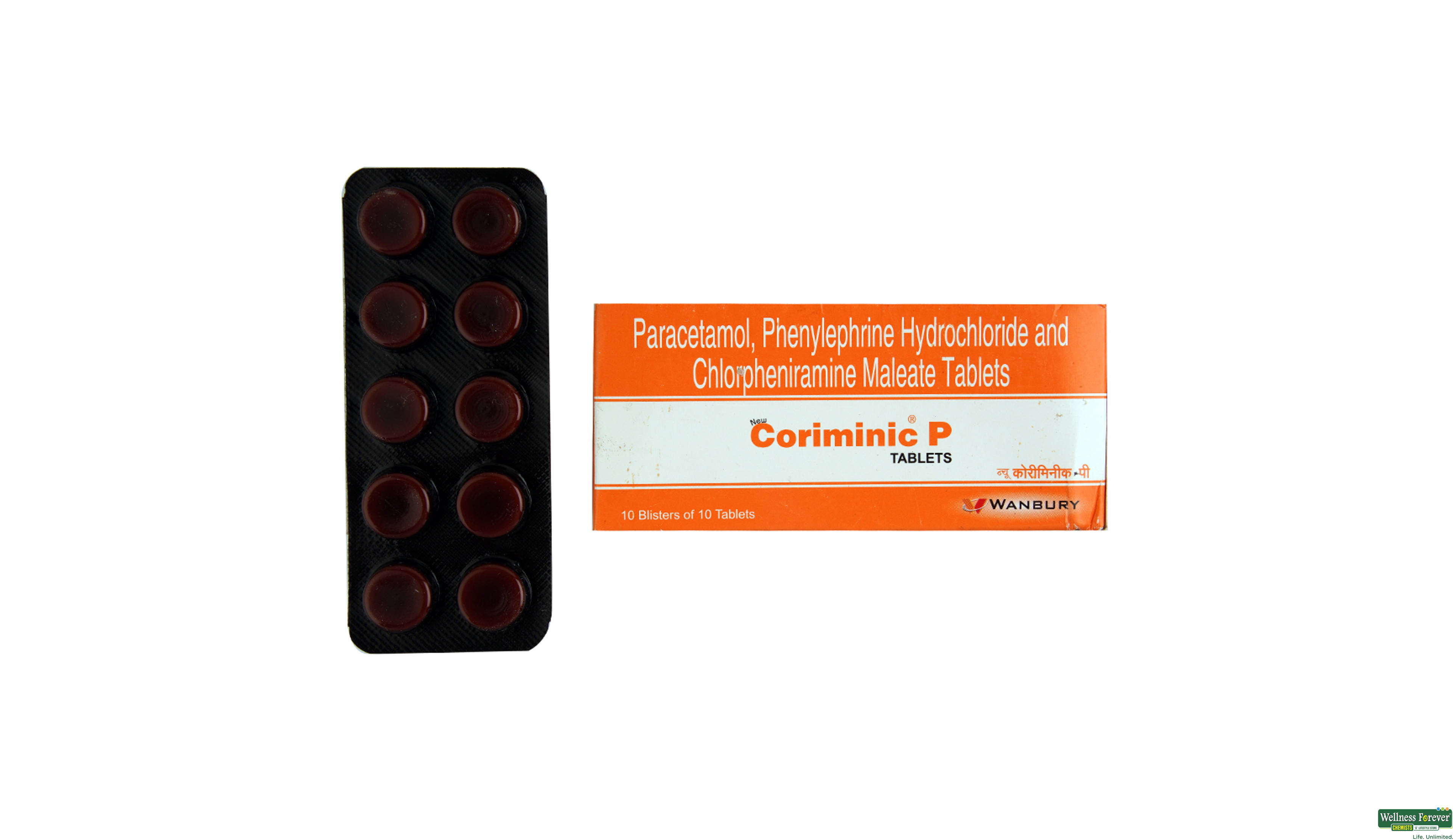 CORIMINIC-P 10TAB- 1, 10TAB, null