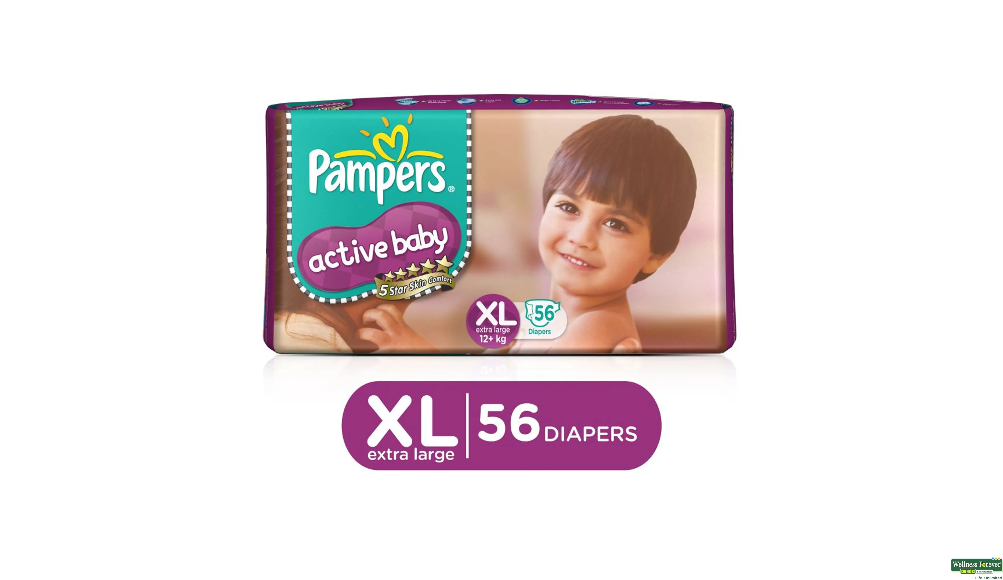 Pampers active baby extra large sales