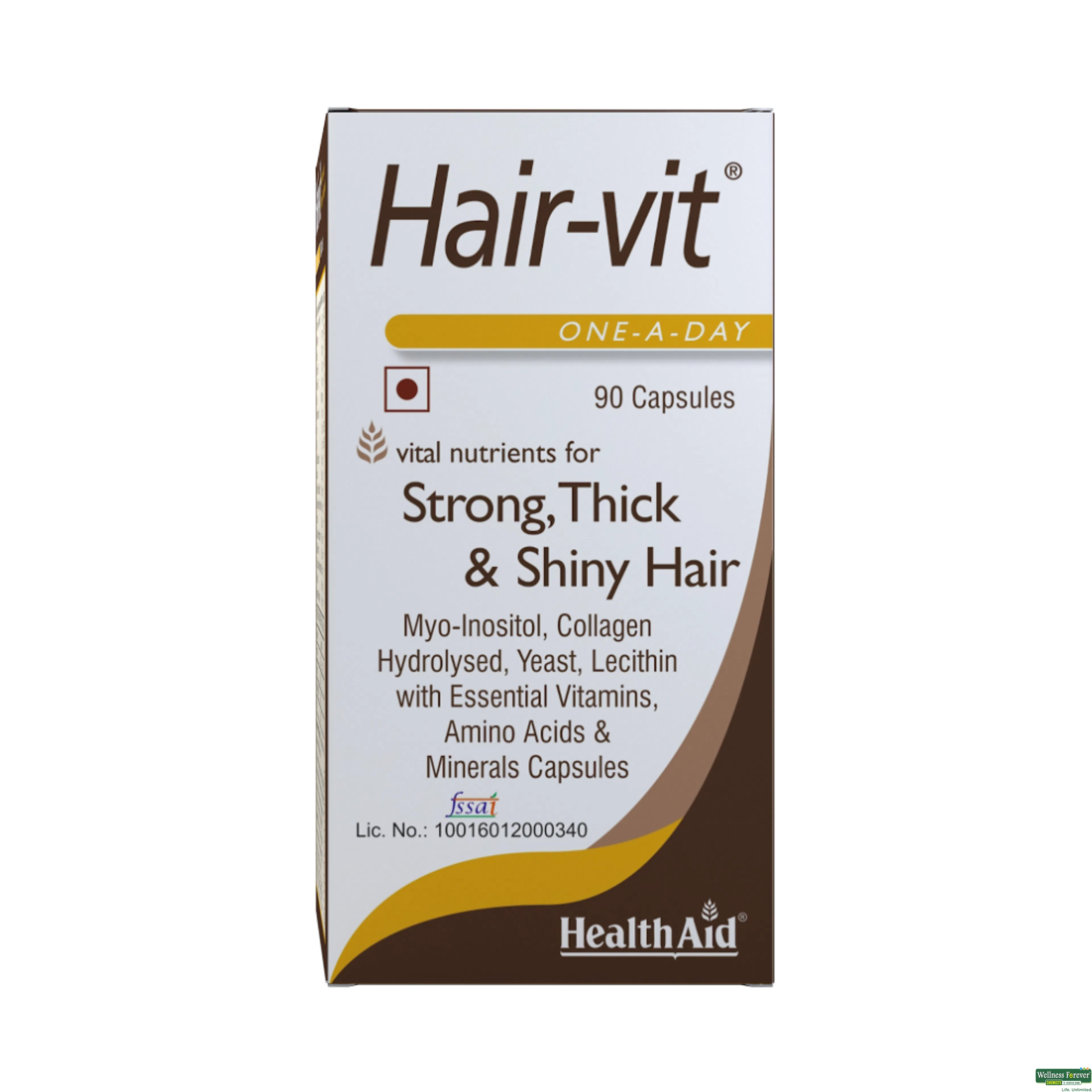 HEALTH AID HAIR-VIT 90CAP-image