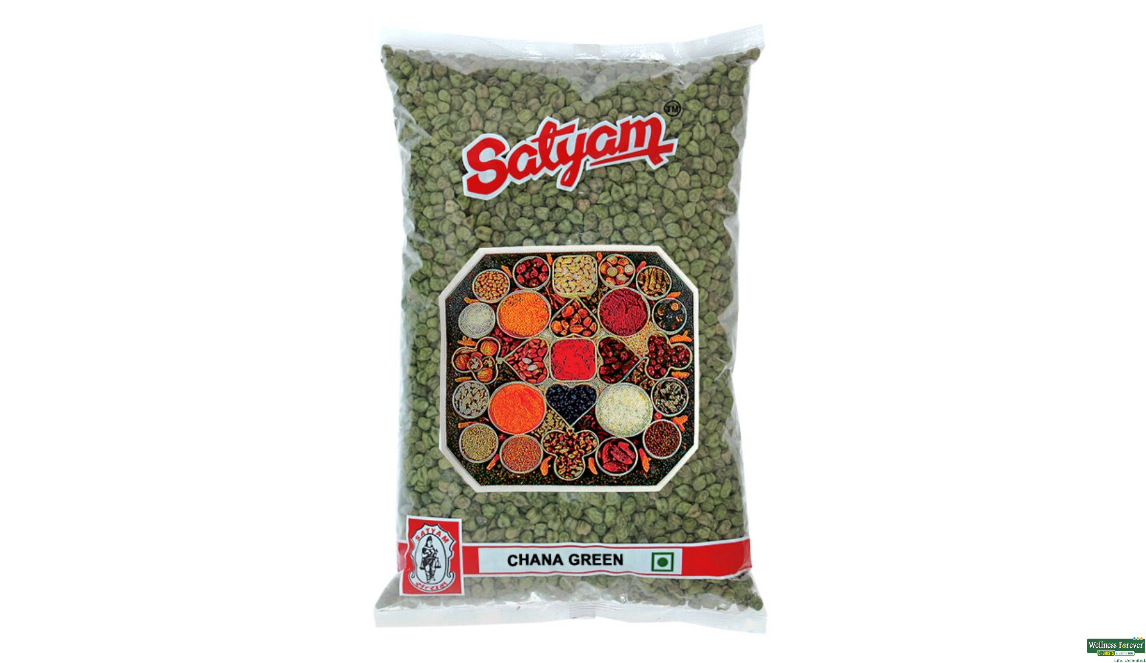 CHANA SATYAM GREEN 500GM- 1, 500GM, 