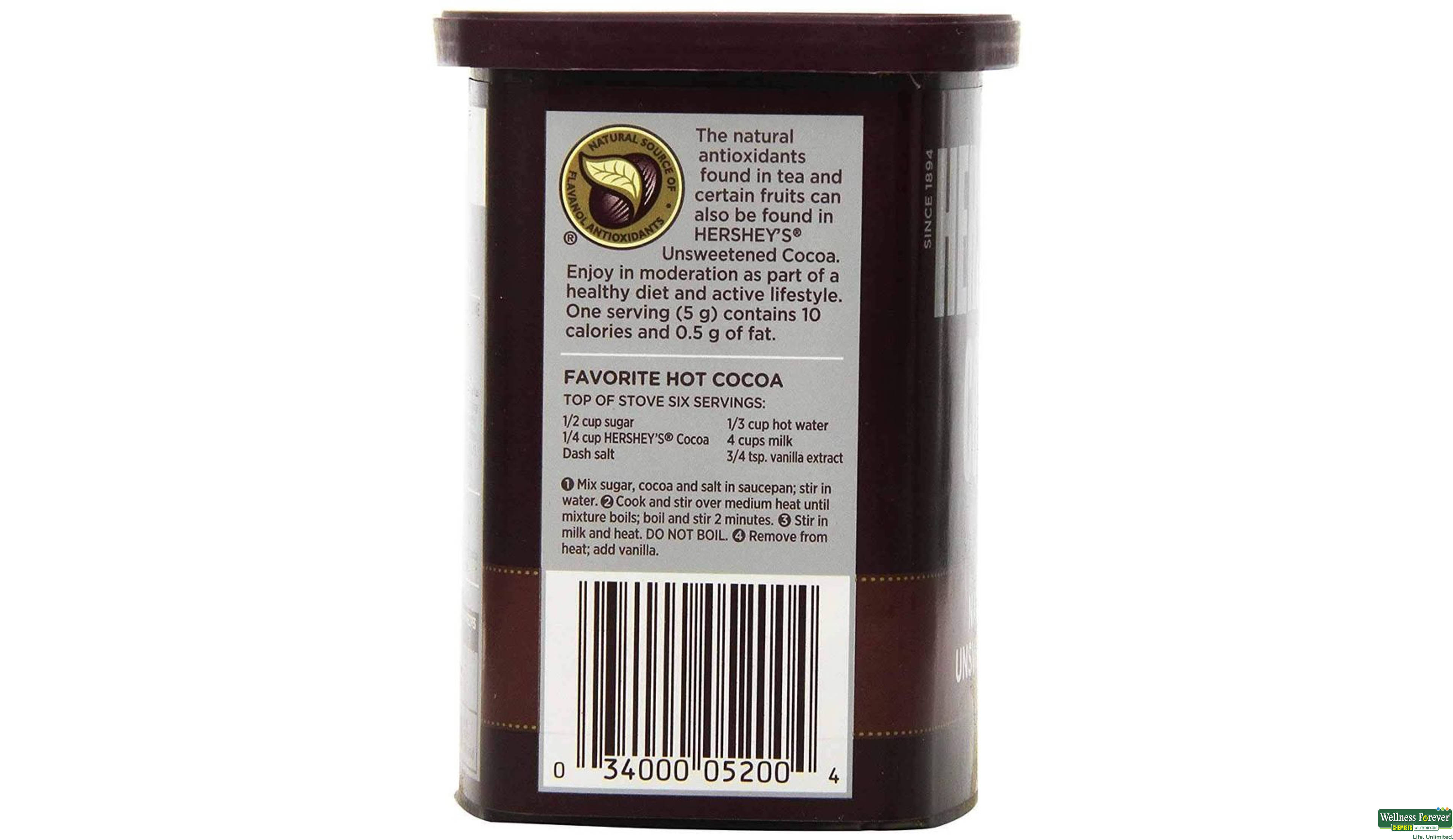 HERSHEYS PWDR COCOA 226GM- 3, 226GM, null