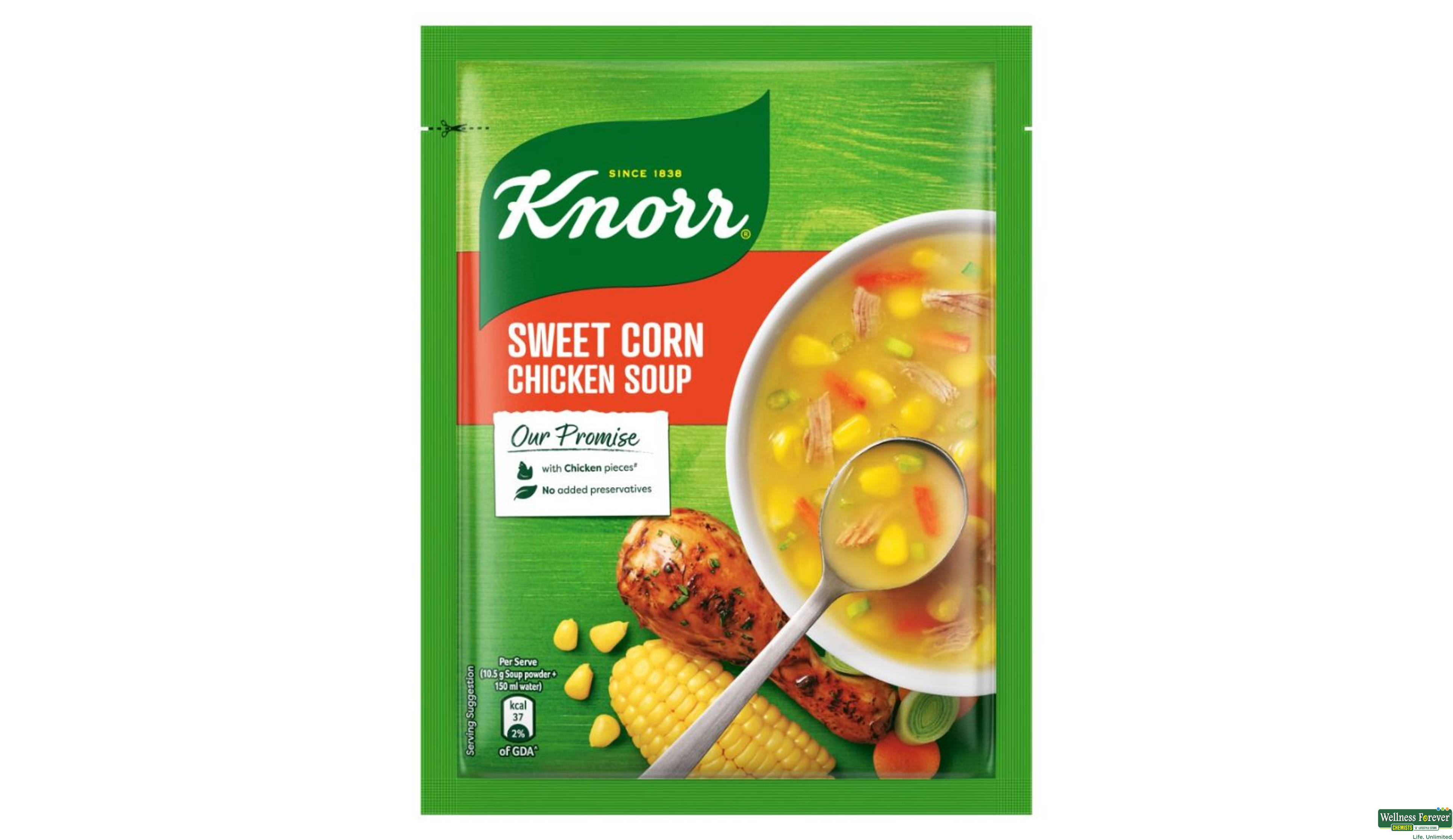 KNORR SOUP CHI SWEET CORN 40GM- 2, 40GM, 