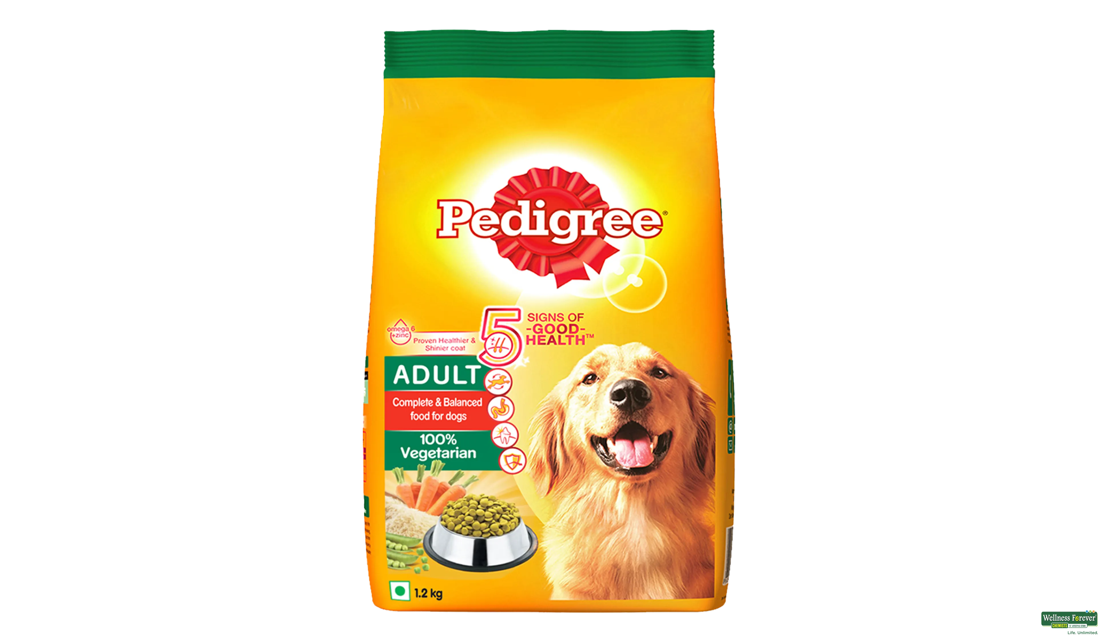 PEDIGREE DOG FOOD VEGETARIAN 1.2KG- 1, 1.2KG, null