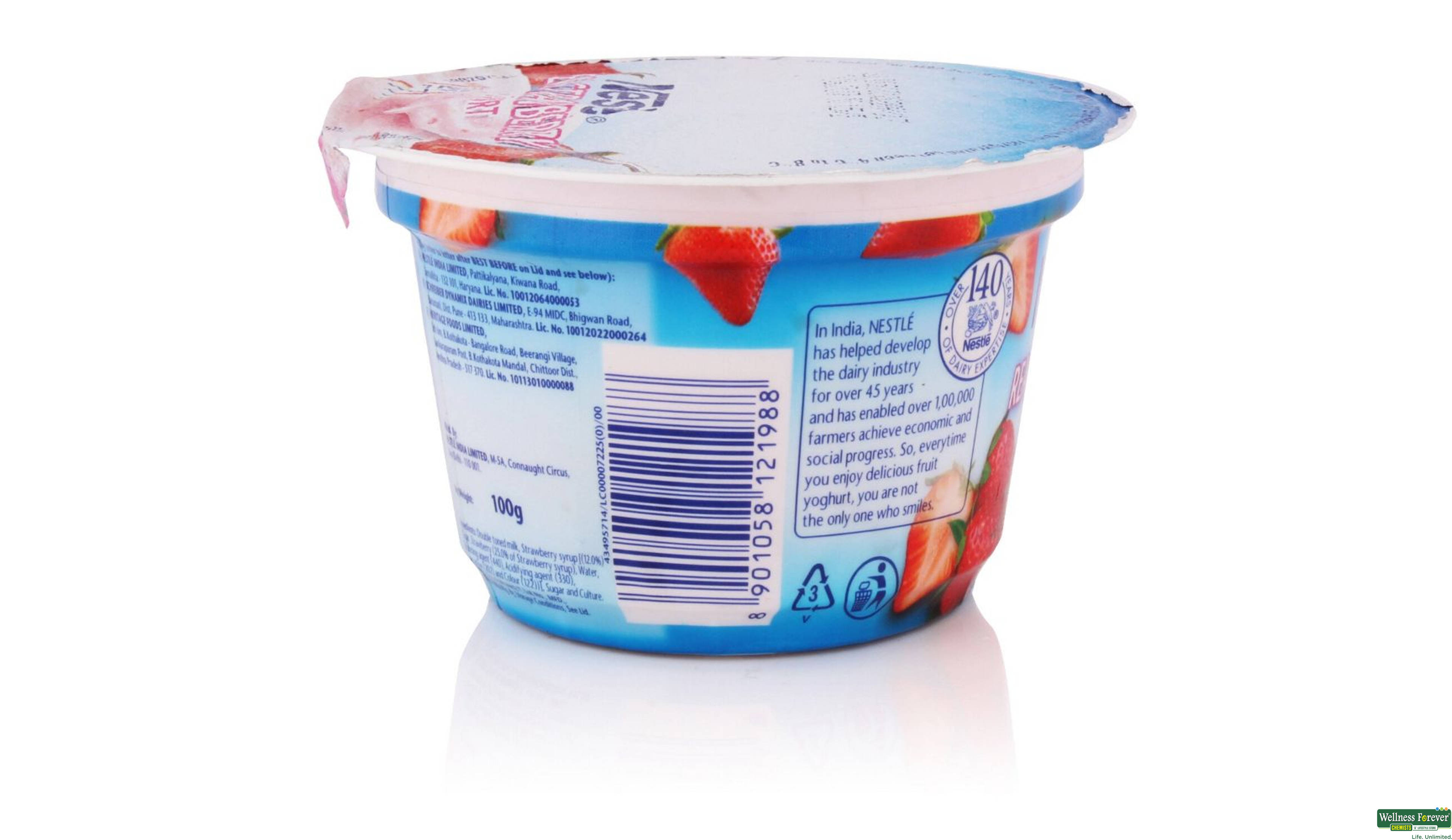 NEST YOGHURT STRAWBERRY 100GM- 2, 100GM, 