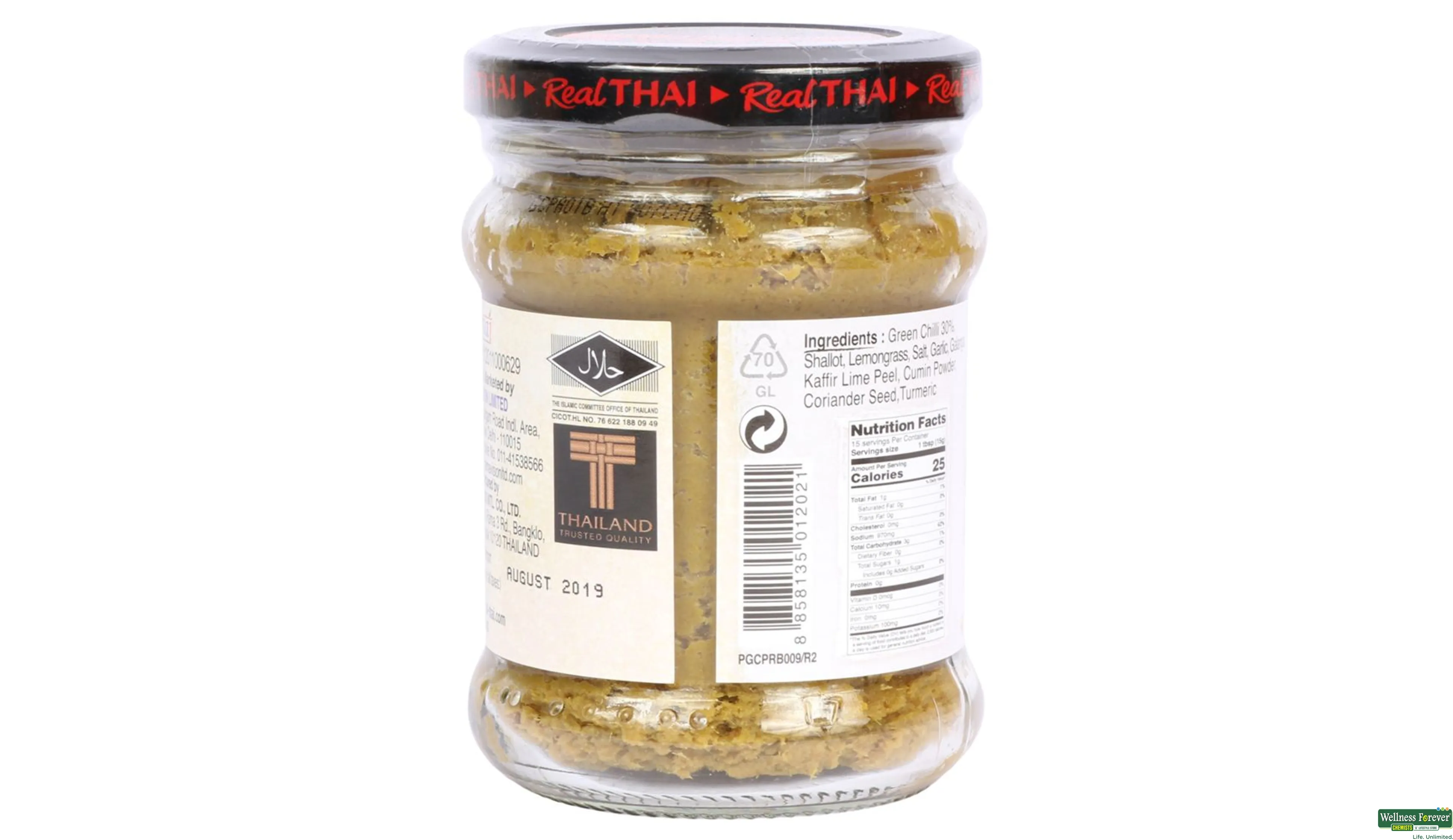 REAL THAI PASTE GREEN CURRY 227GM- 3, 227GM, 