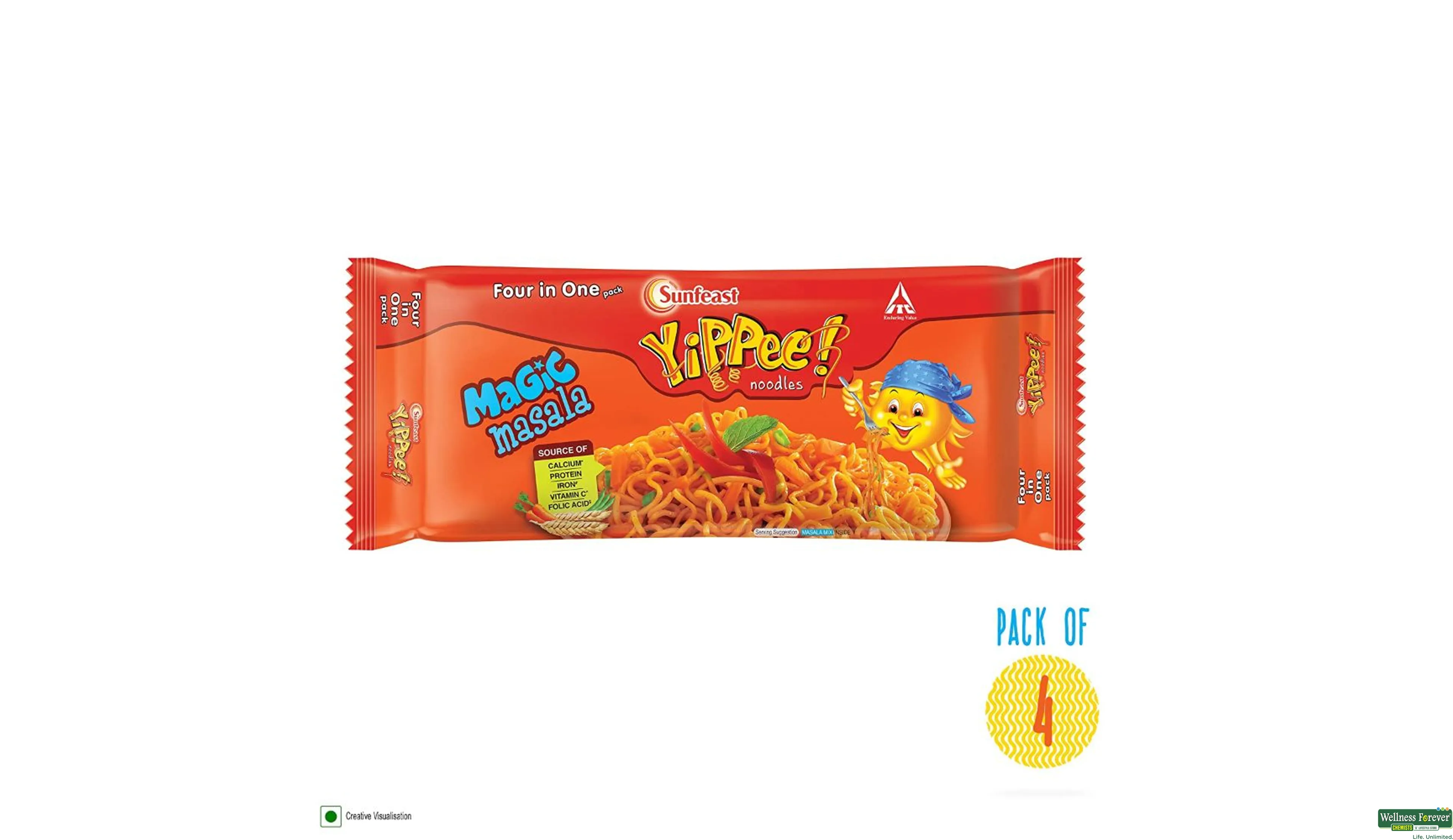 SUNF YIPPEE NOODLE MAGIC MASALA 240GM- 2, 240GM, 