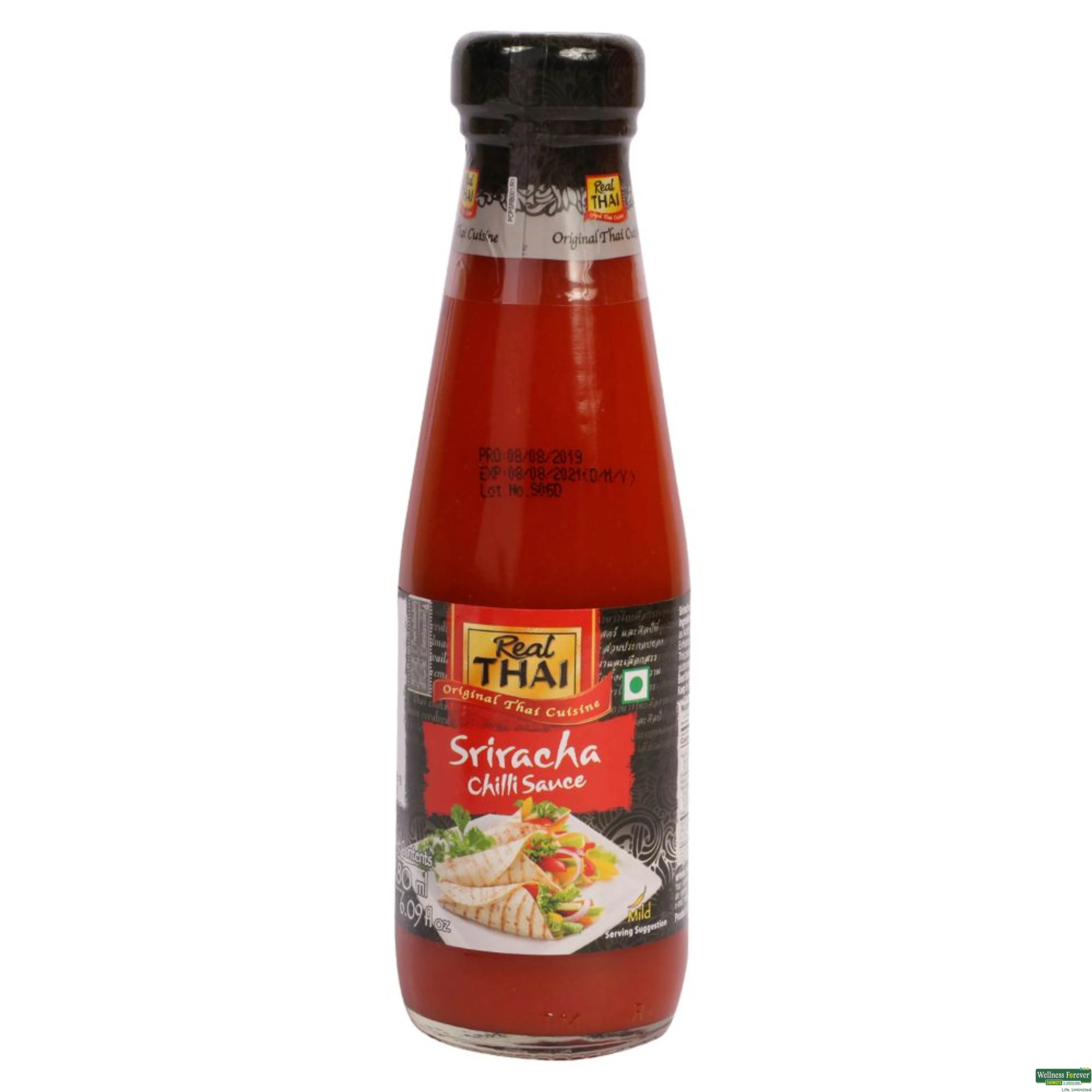 REAL THAI SAUCE SRIRACHA HOT CHILL 180ML-image