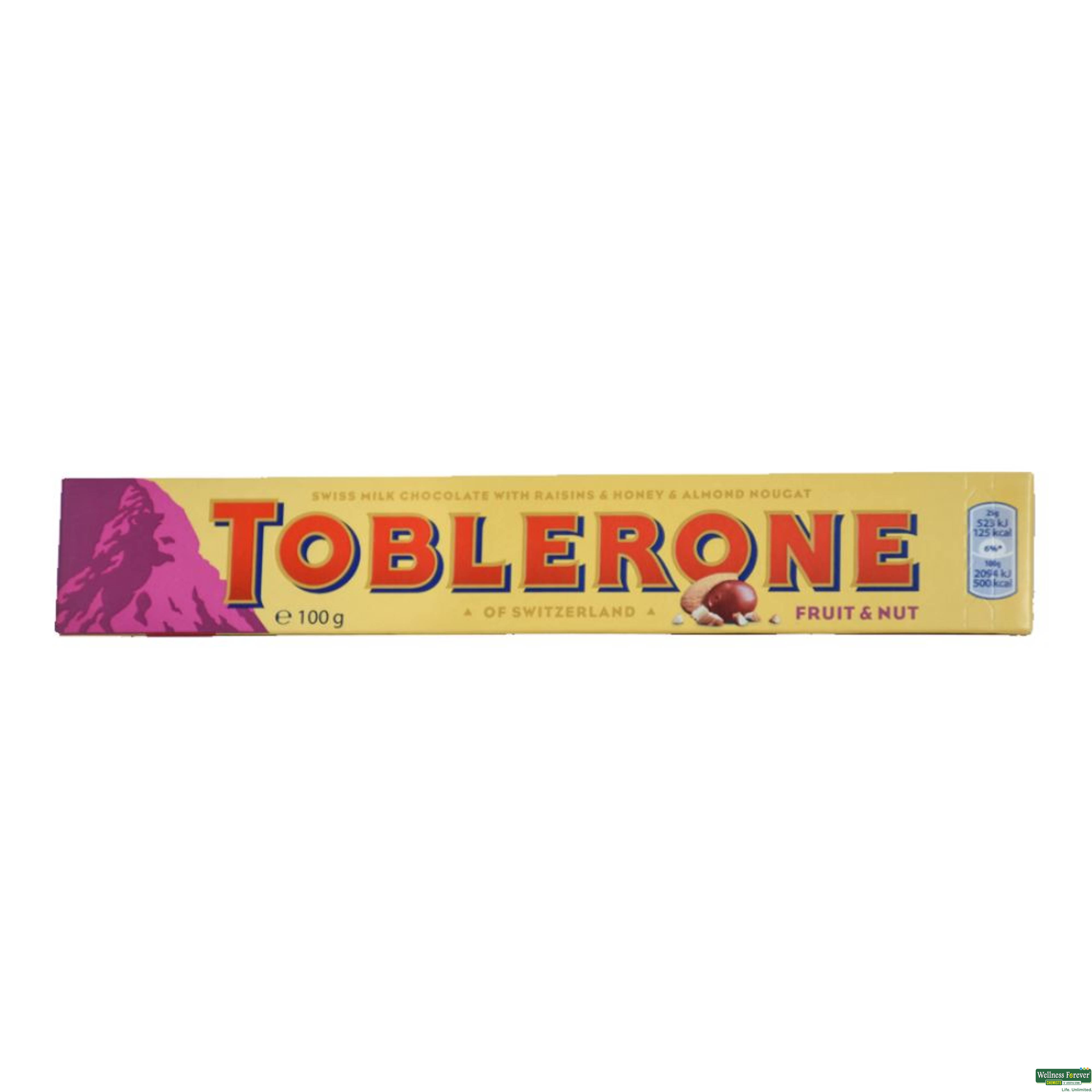 Toblerone Fruit & Nut Bar, 100  g-image