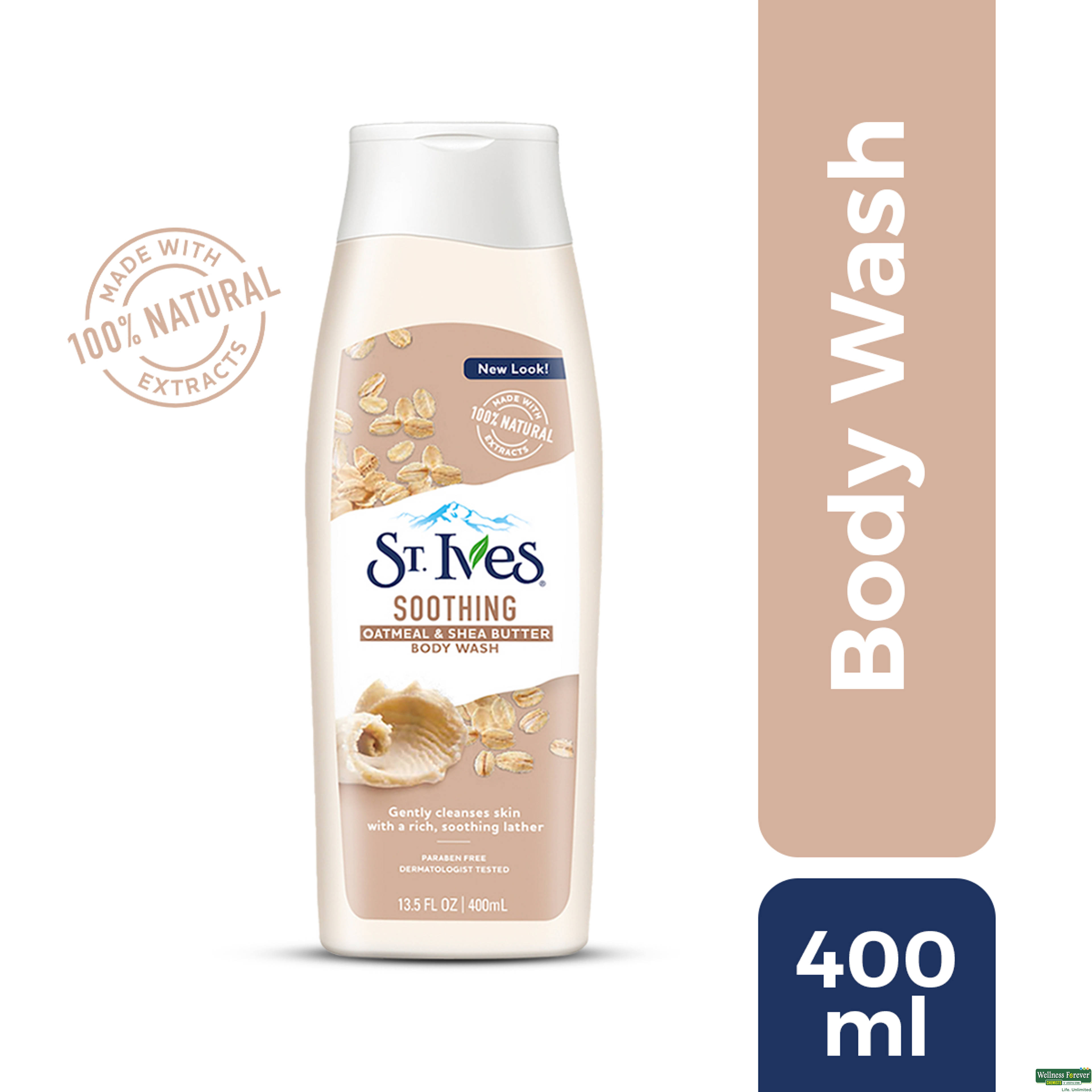 St. Ives Soothing Oatmeal & Shea Butter Body Wash, 400 ml-image