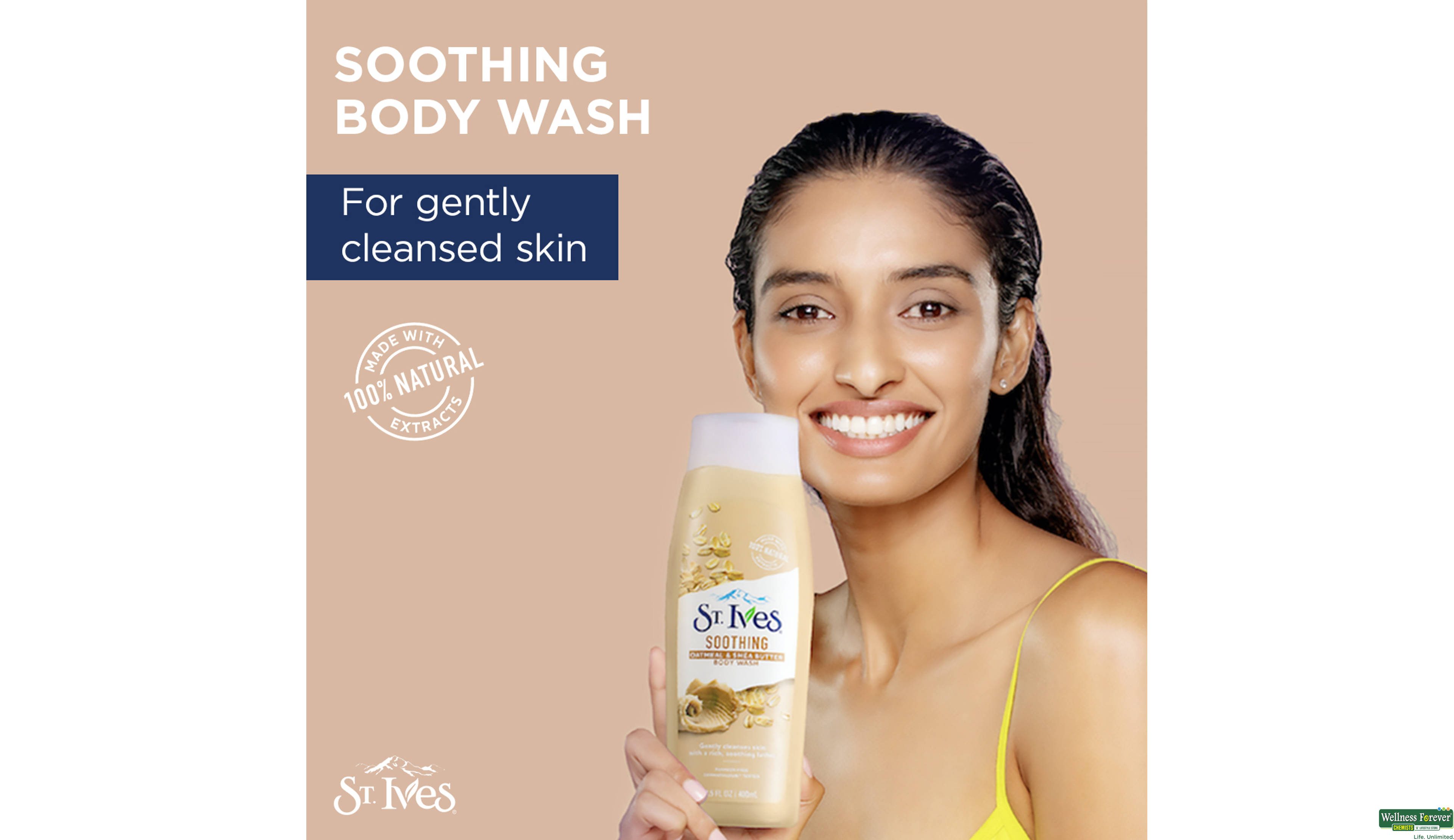 ST IVES B/WASH SOOTHING 400ML- 8, 400ML, null