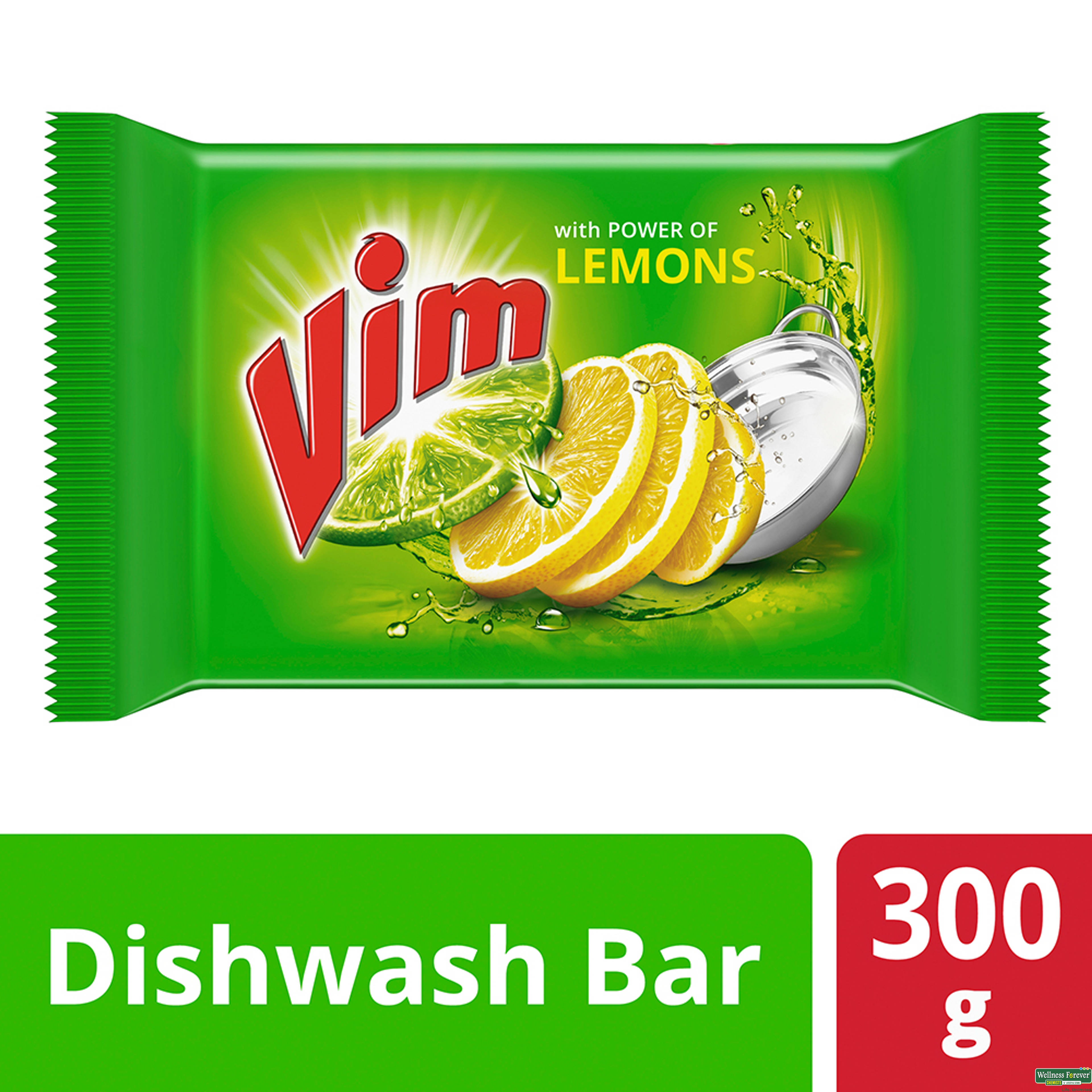 Vim Dishwash Bar Lemon, 300 g-image