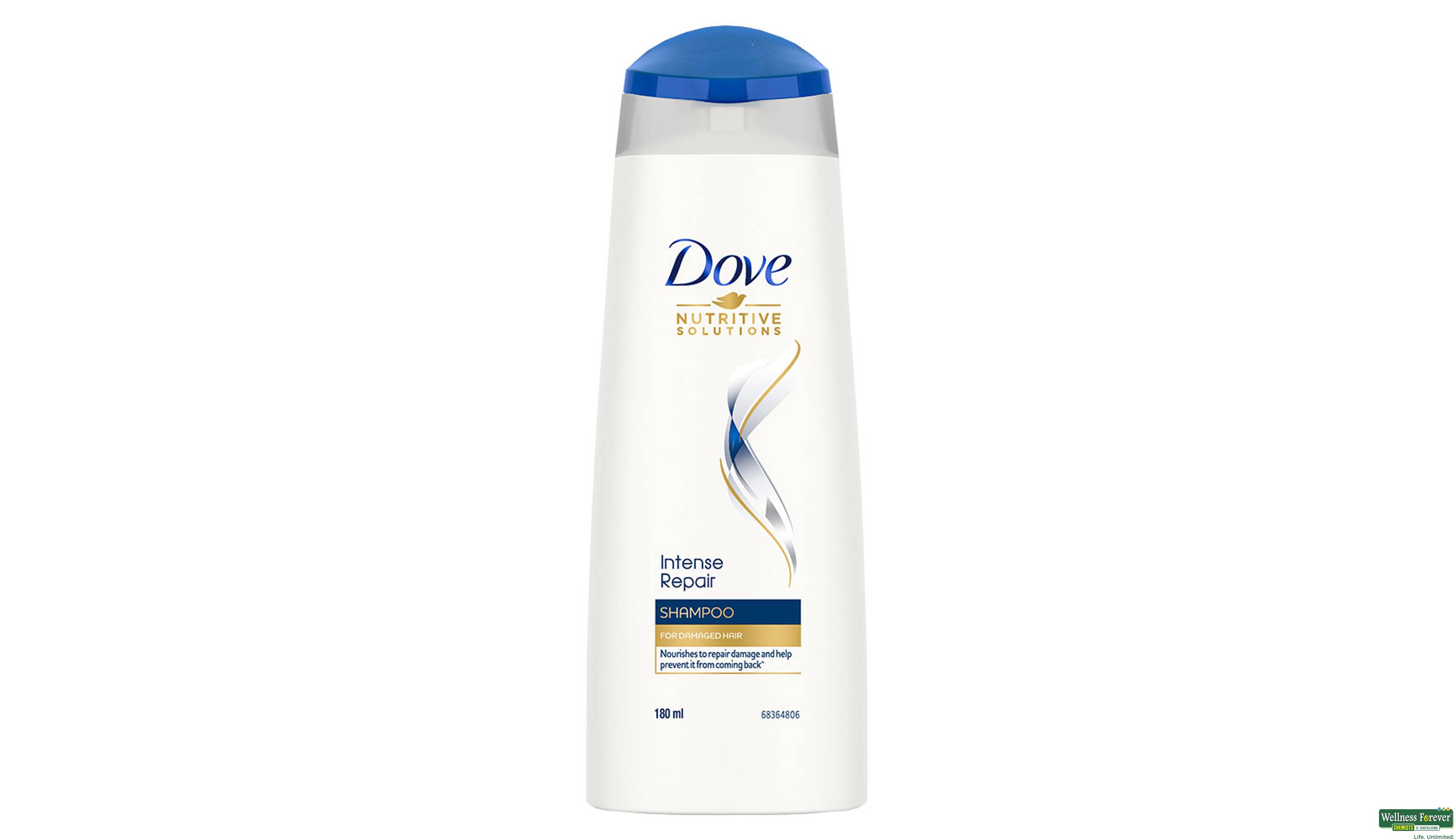 DOVE SHMP INTENSE REPAIR DMG/SLN 180ML- 2, 180ML, 