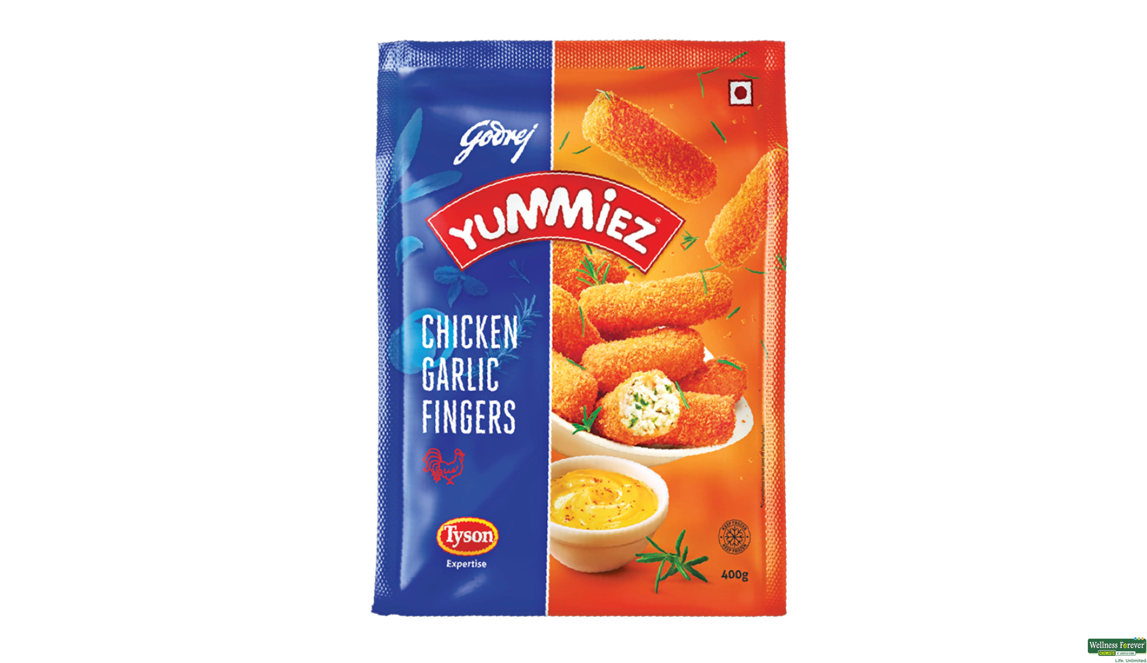 YUMMIEZ CHI GARLIC FINGER 400GM- 1, 400GM, null