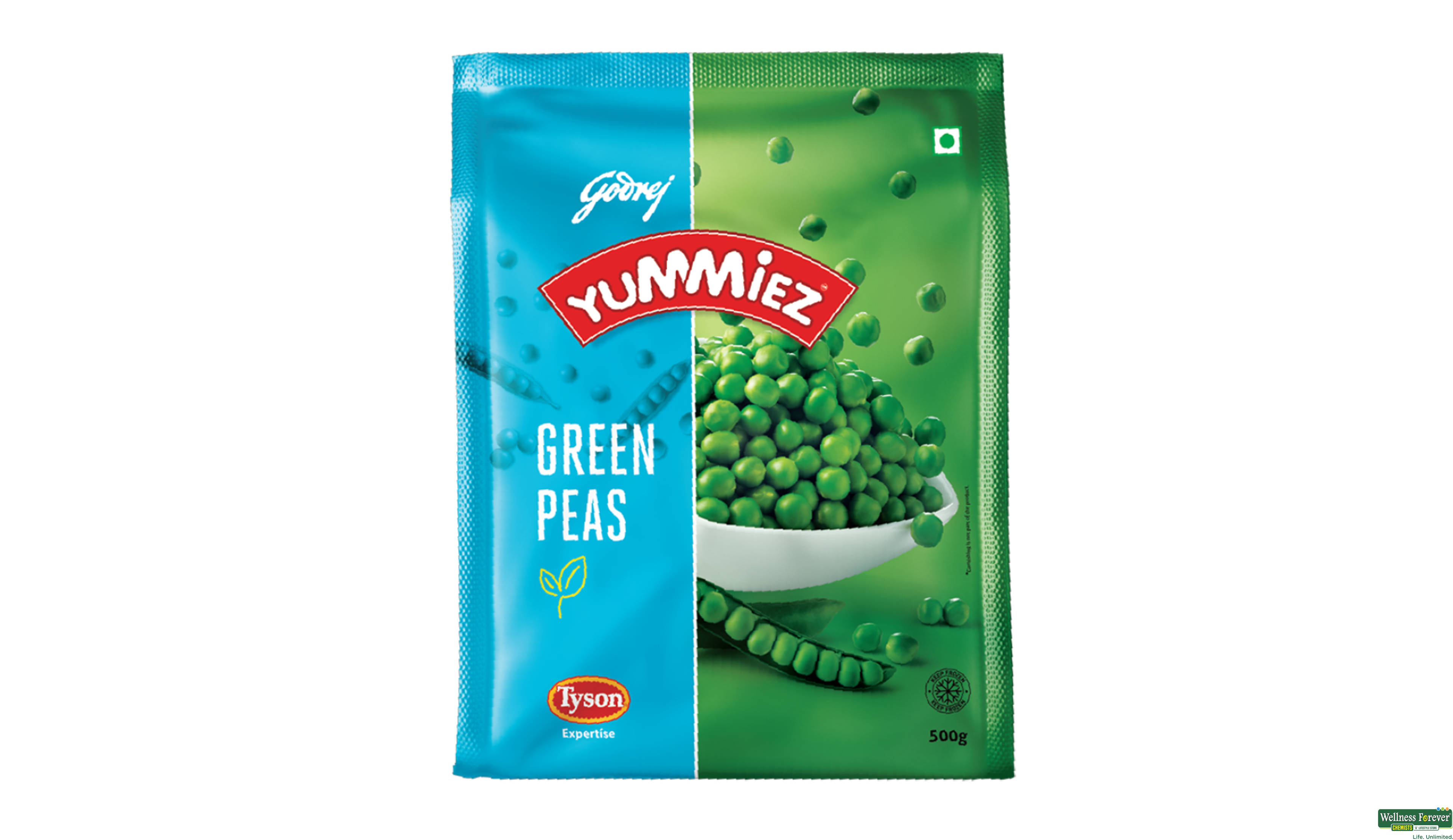 GREEN PEAS YUMMIEZ 500GM- 1, 500GM, 