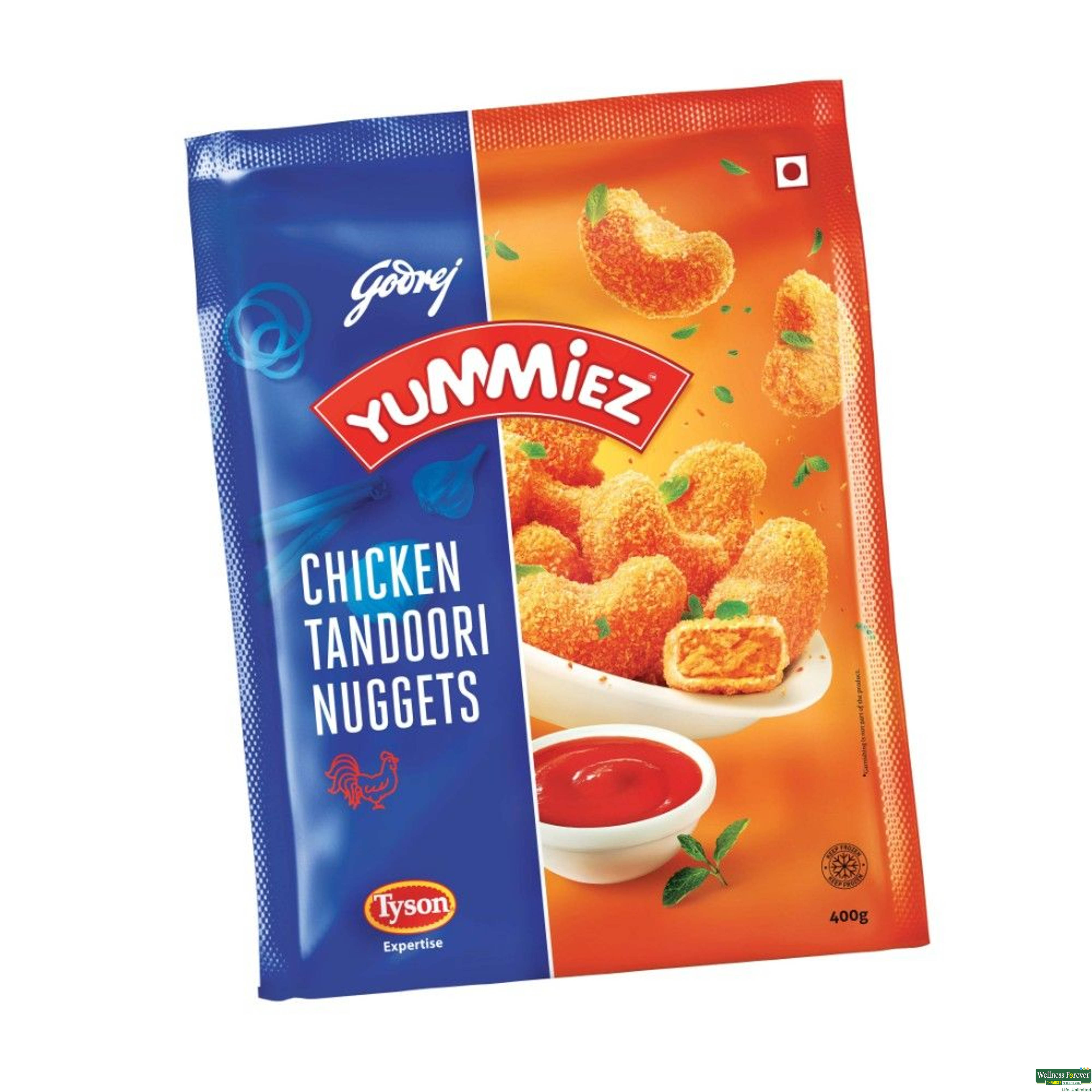 Yummiez Chicken Nuggets Tandoori 400Gm-image