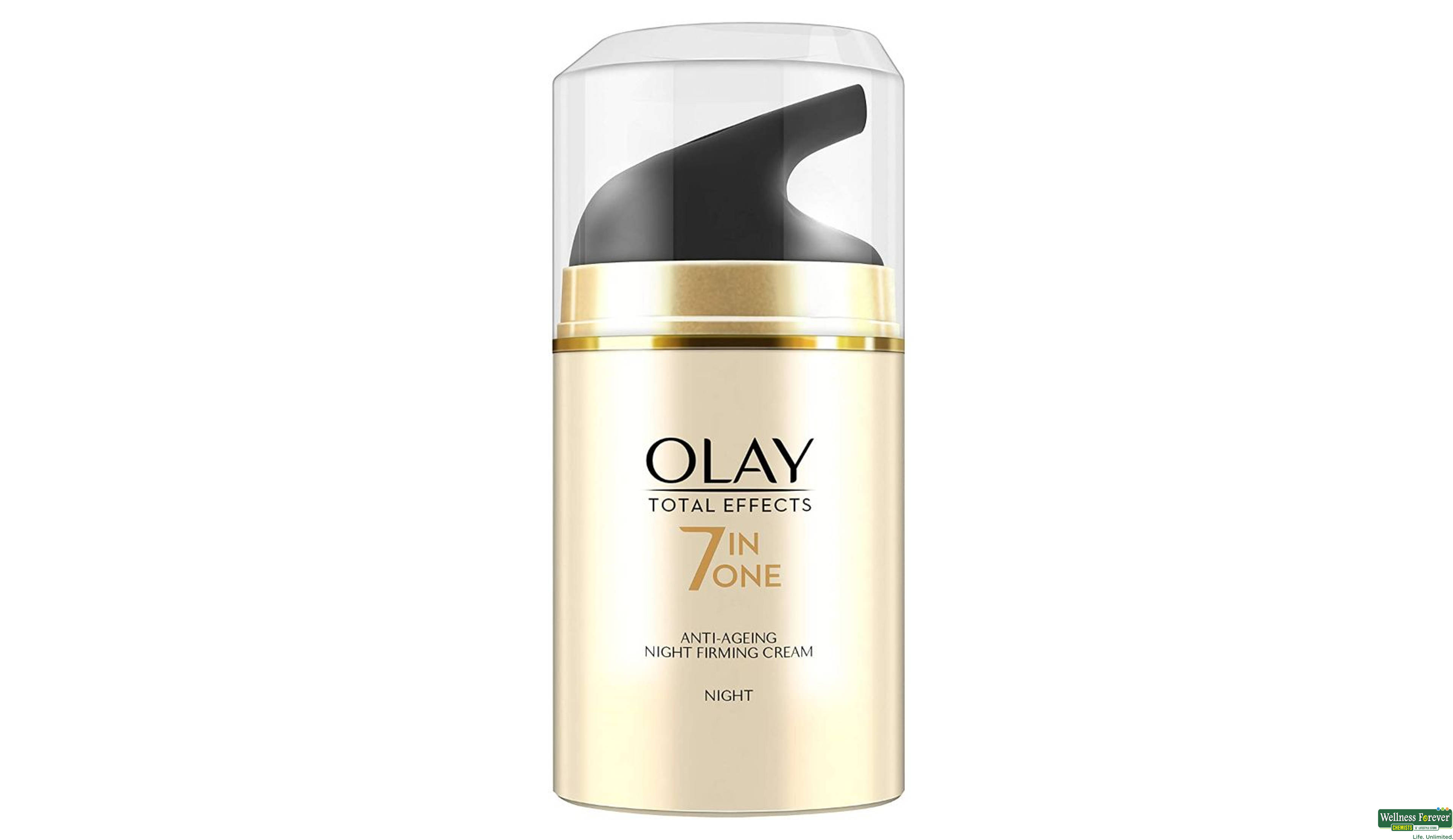 OLAY CRM NIGHT TOTAL EFECT A/AGEING 50GM- 1, 50GM, 