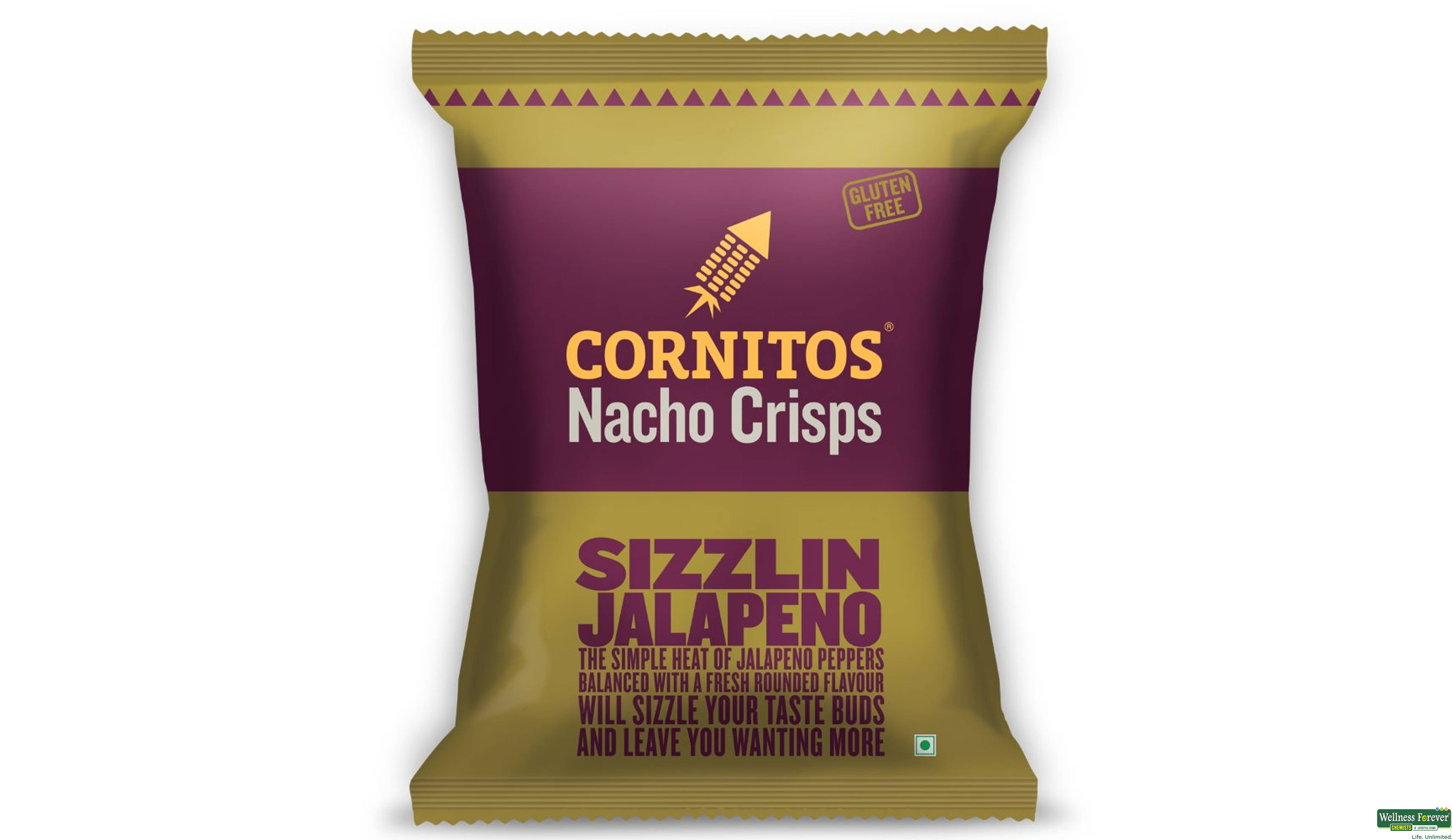 CORNITOS NACHO CHIPS SIZZ JALAPENO 55GM- 1, 55GM, 