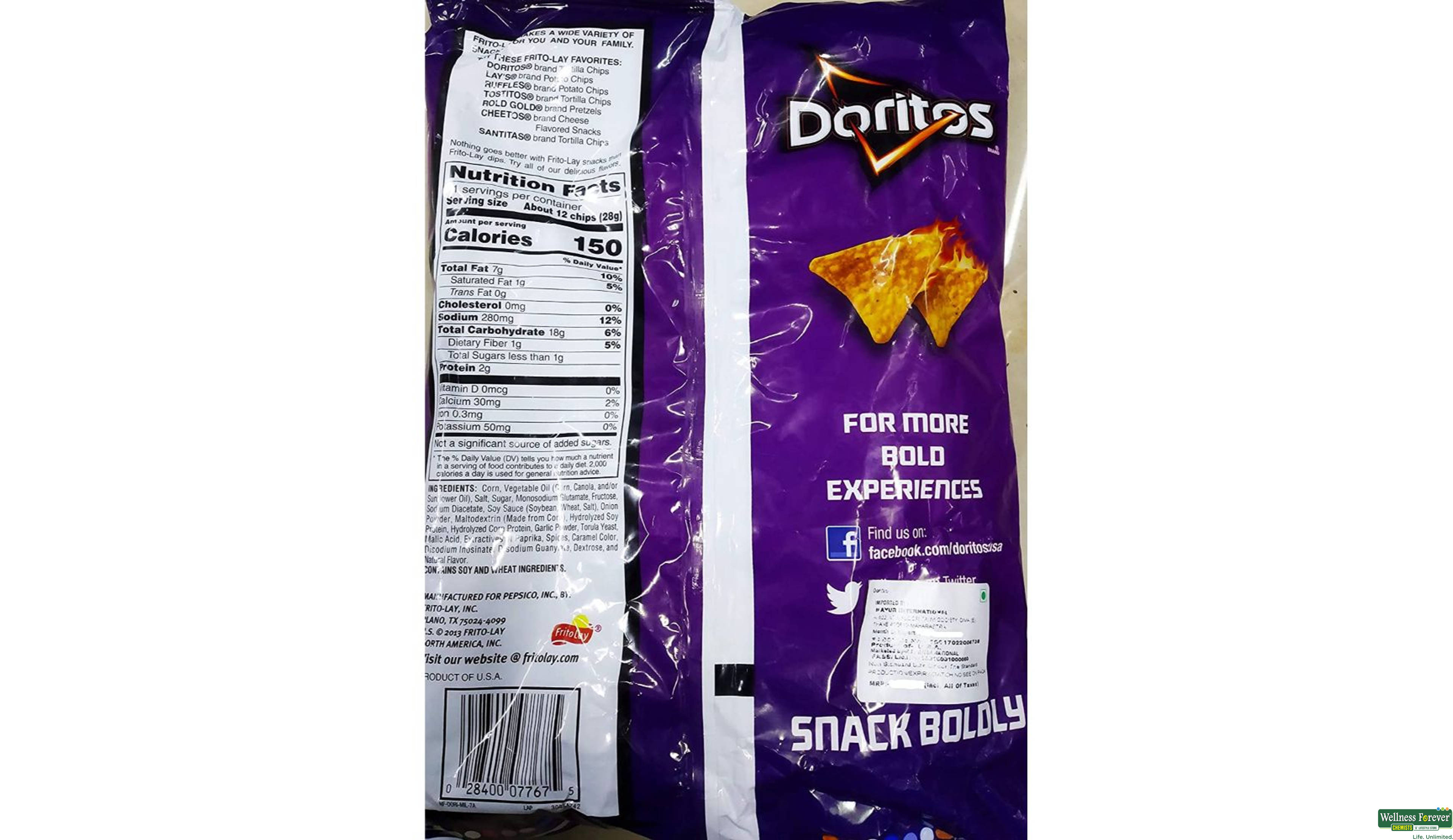 DORITOS CHIPS SPICY SWEETCHILLY 311GM- 2, 311GM, 