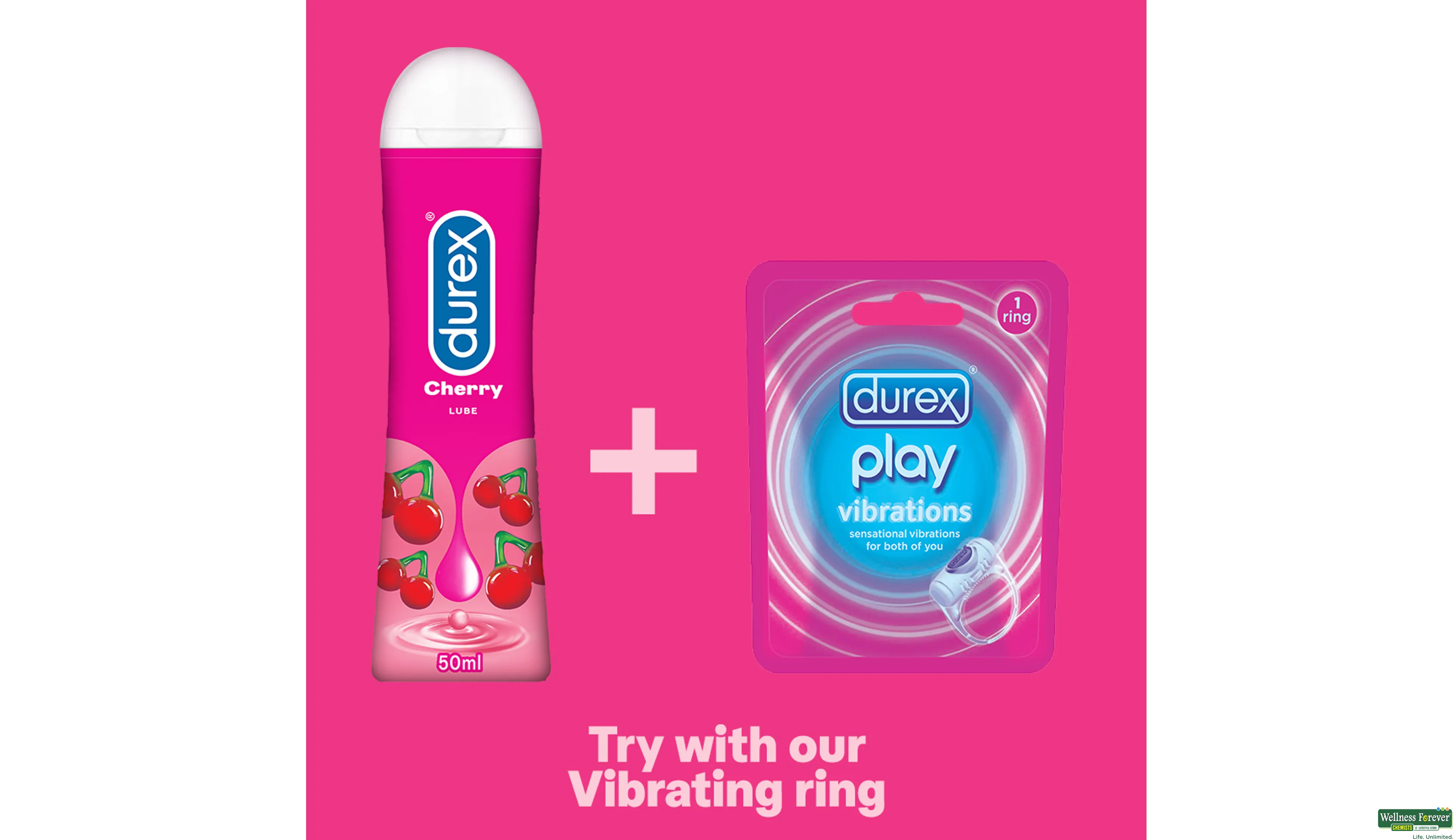 DUREX LUBES GEL PLAY VERY CHERRY 50ML- 4, 50ML, 