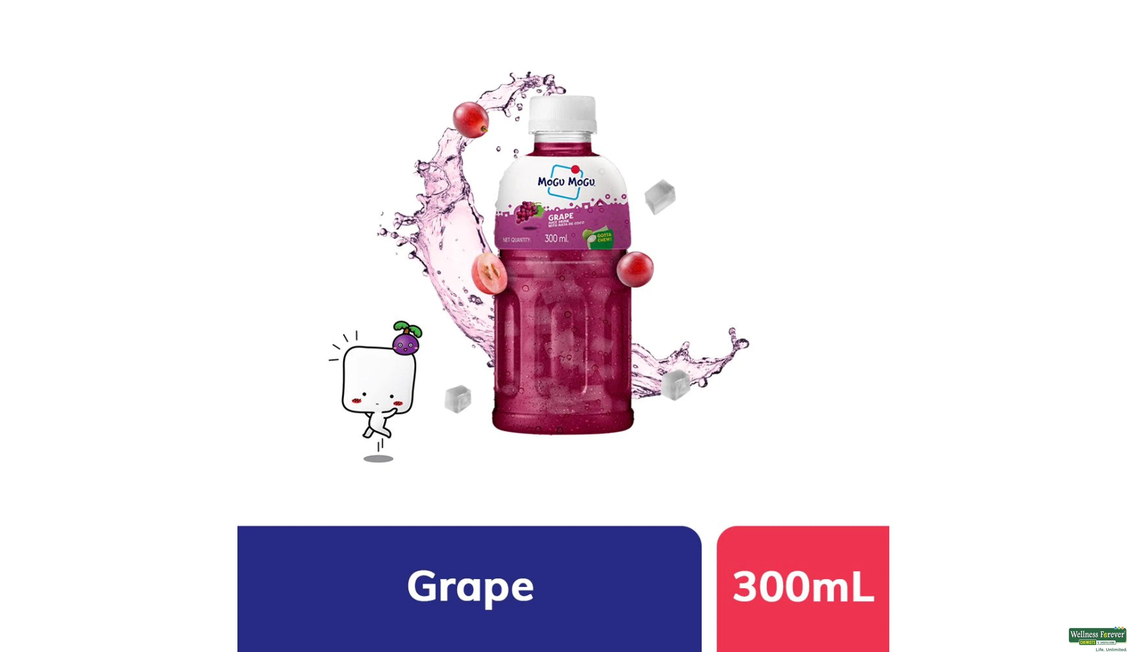 Mogu Mogu Grape Juice Nata De Coco 300ml