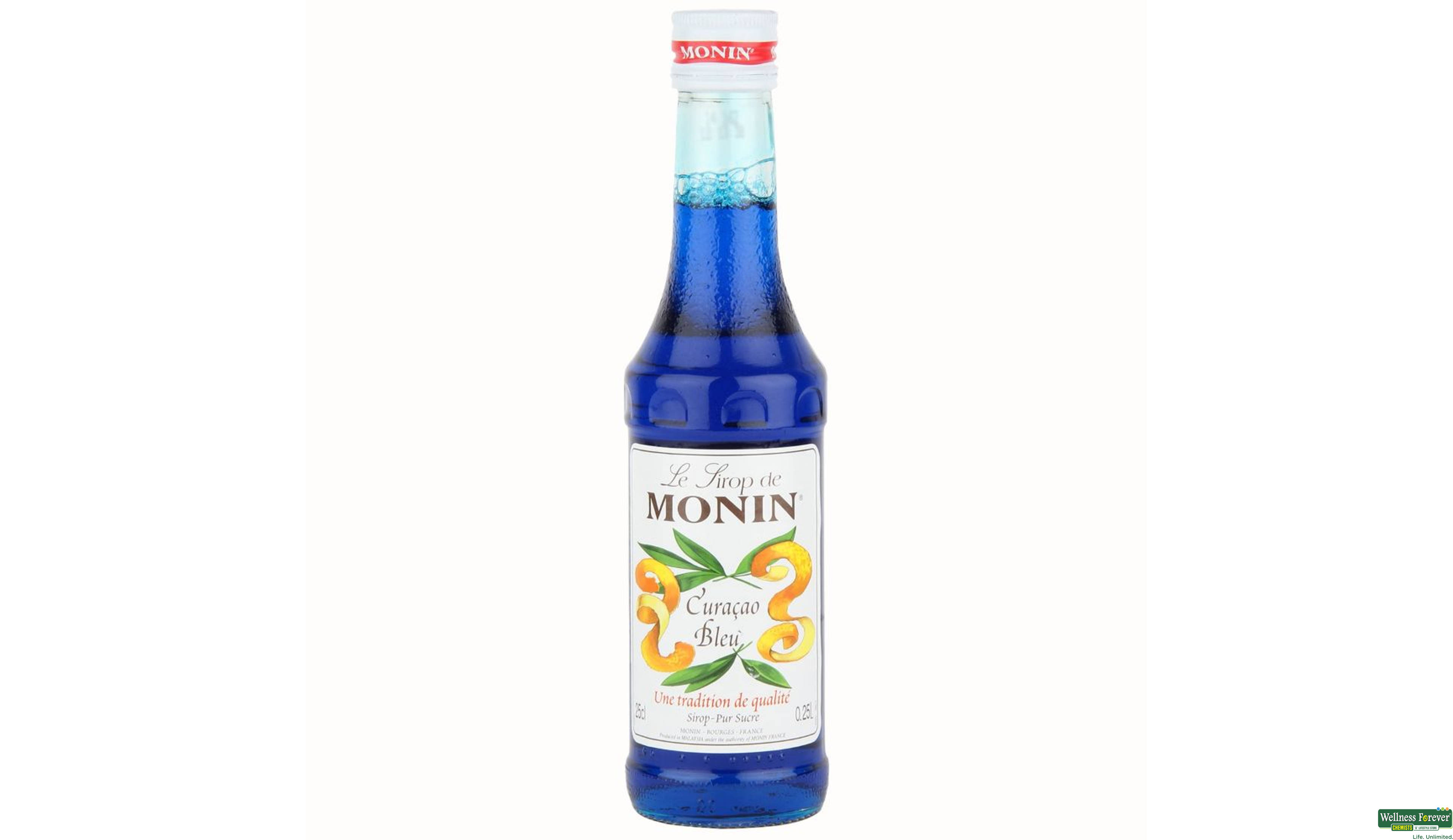 MONIN SYP BLUE CURACAO 250ML- 1, 250ML, 