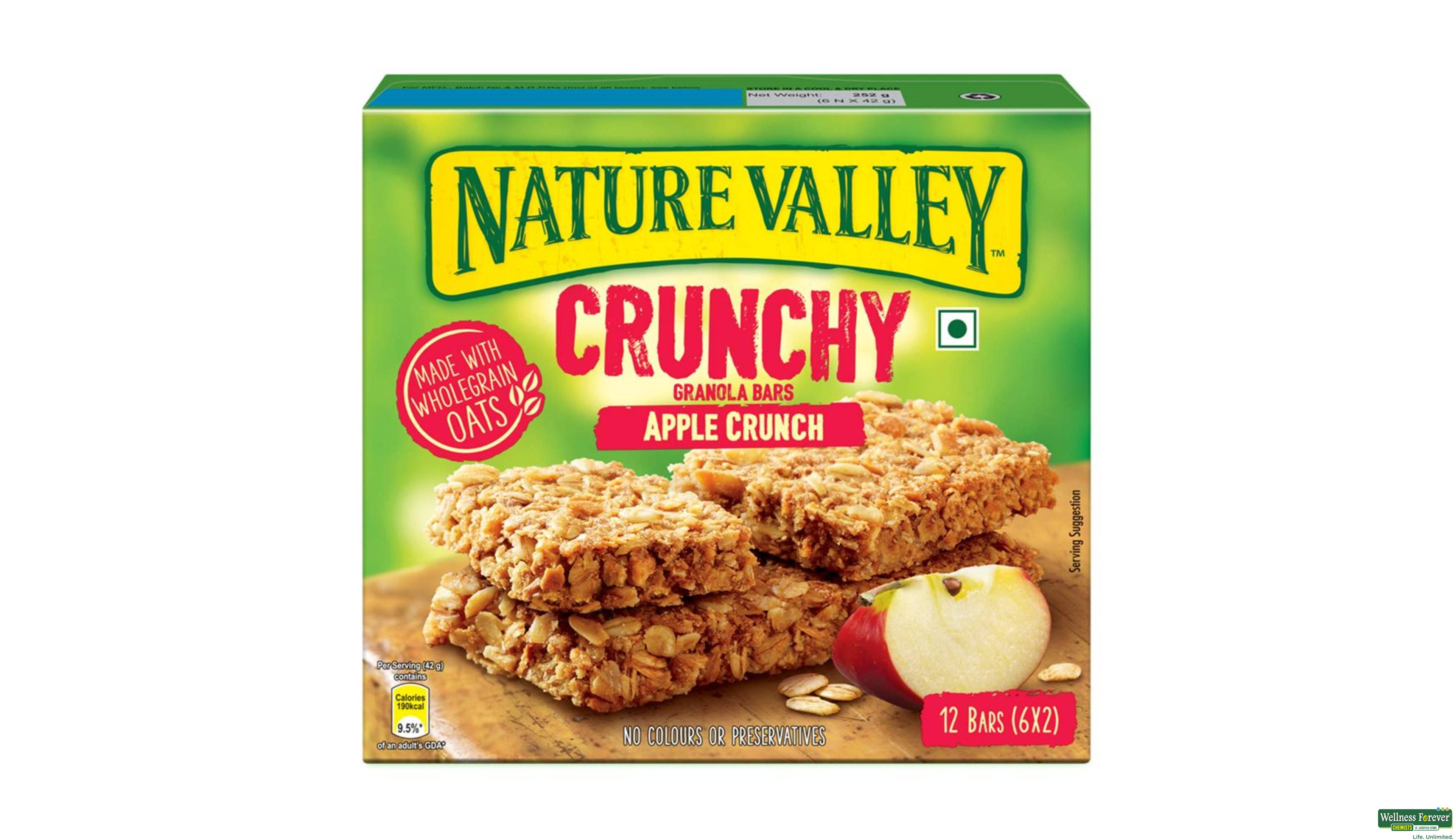 NAT V ENERGY BAR APPLE CRUNCH 252GM- 1, 252GM, 