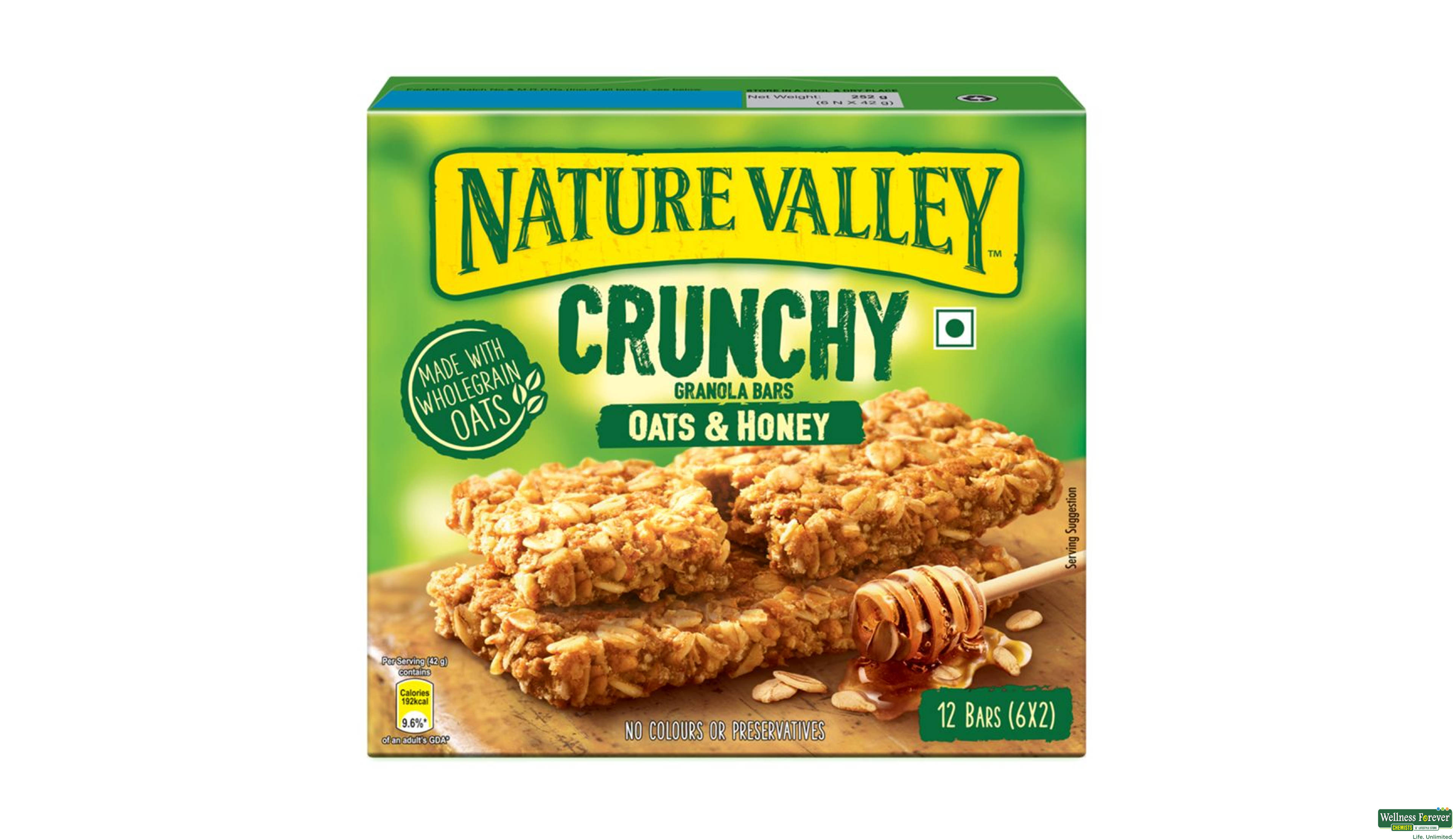 NAT V ENERGY BAR OAT HONEY 252GM- 1, 252GM, 