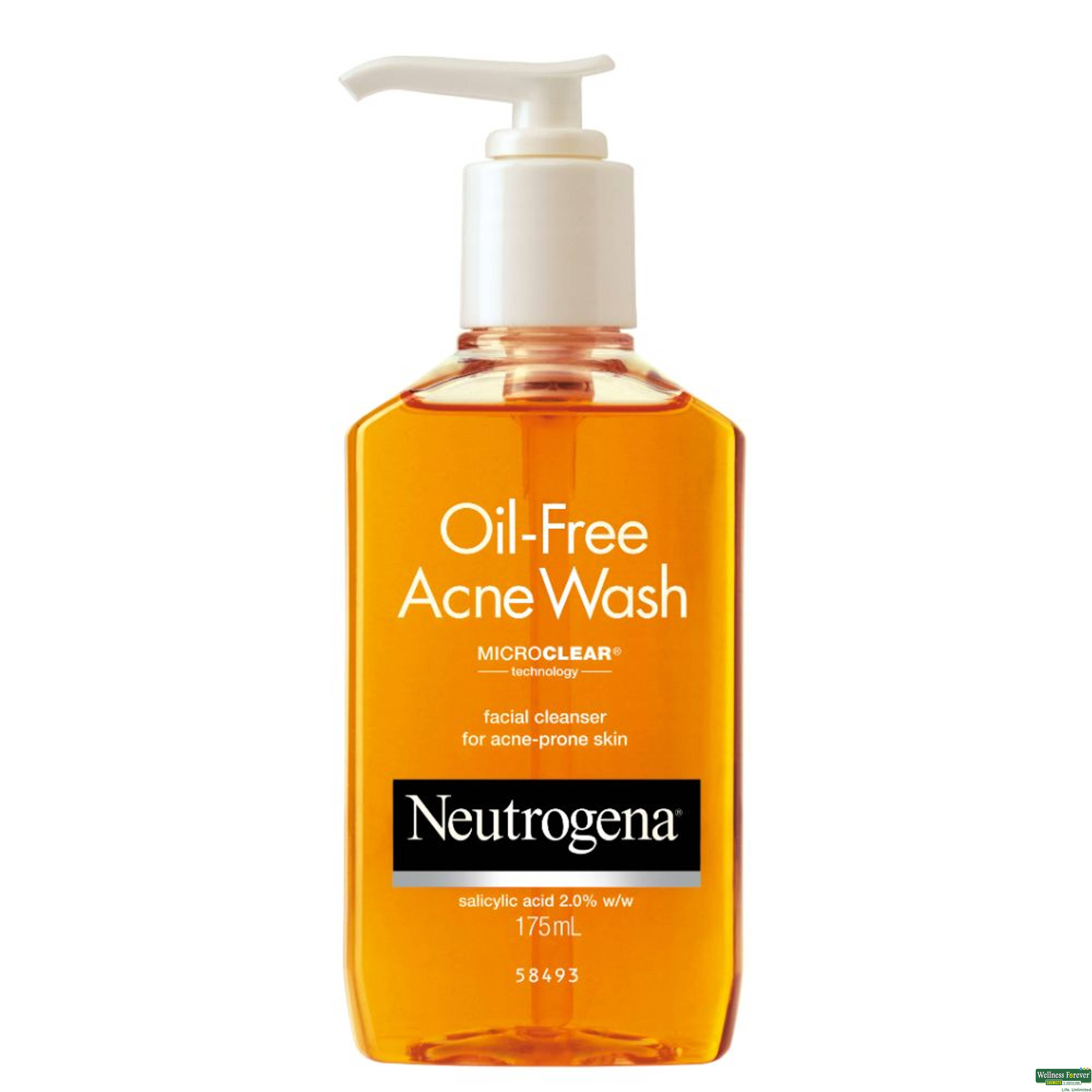 Neutrogena Oil Free Acne Face Wash 175ml-image