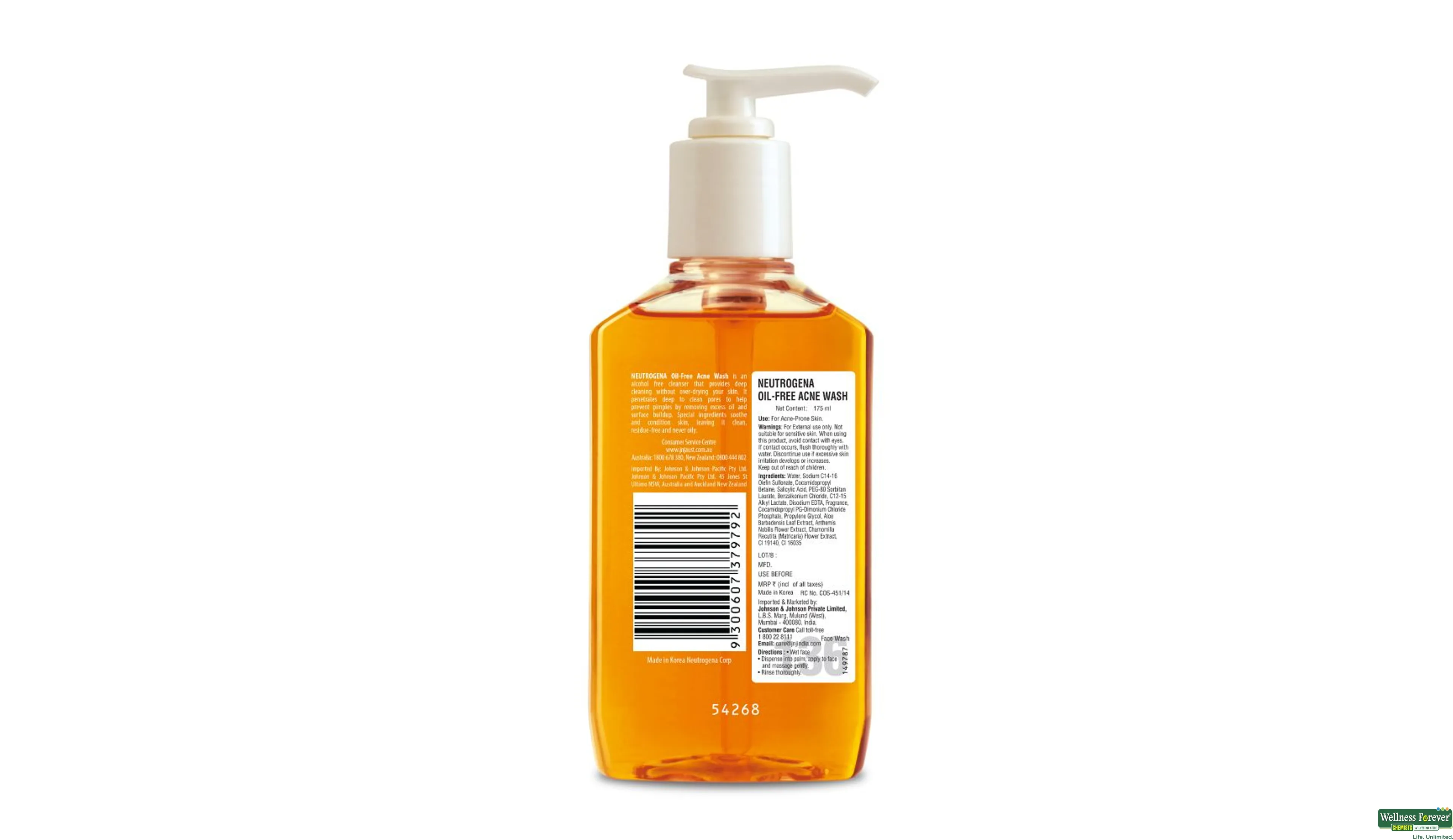 NEUT F/WASH OIL FREE ACNE 175ML- 2, 175ML, 