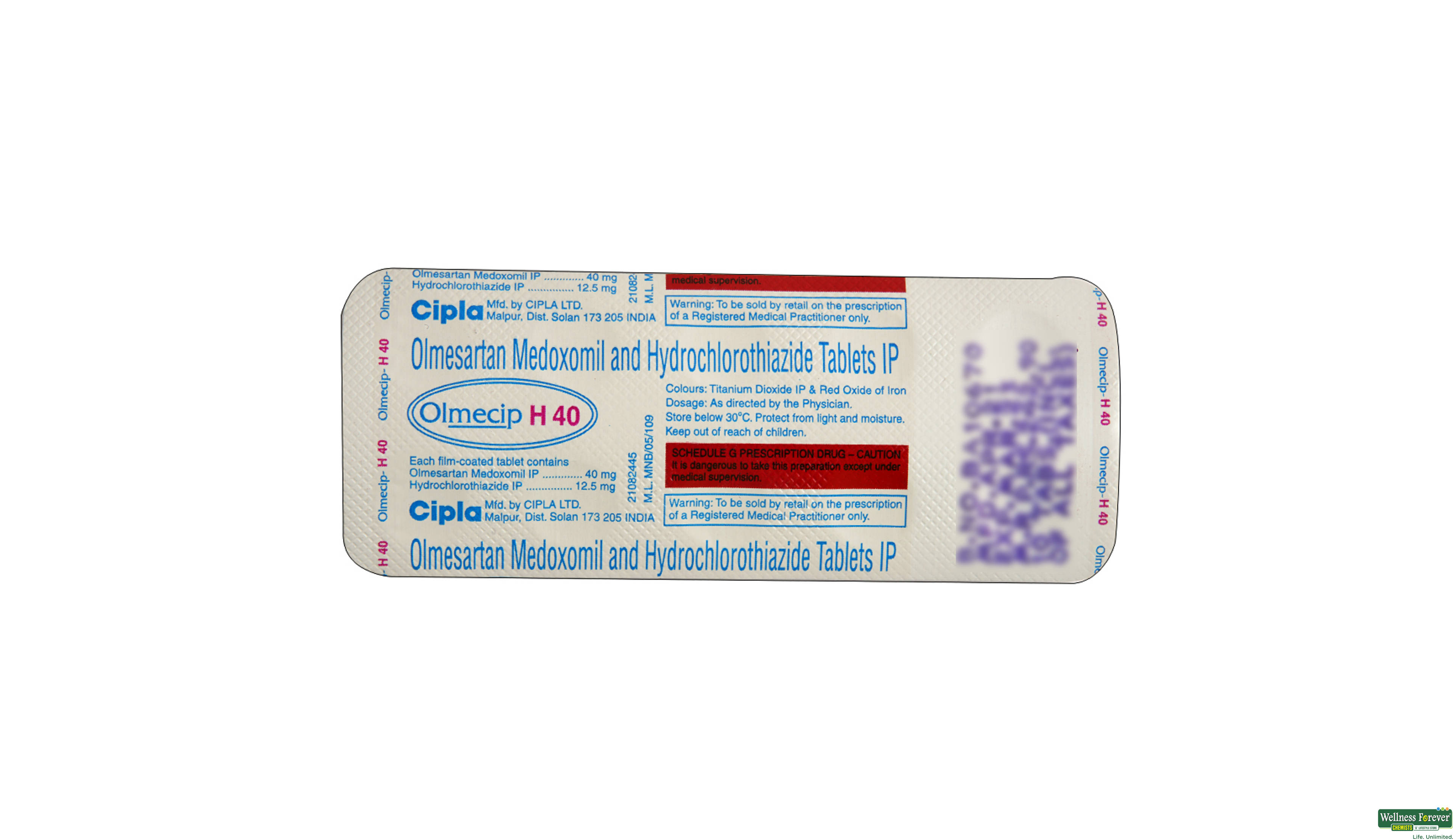 OLMECIP-H 40MG 10TAB- 2, 10TAB, null