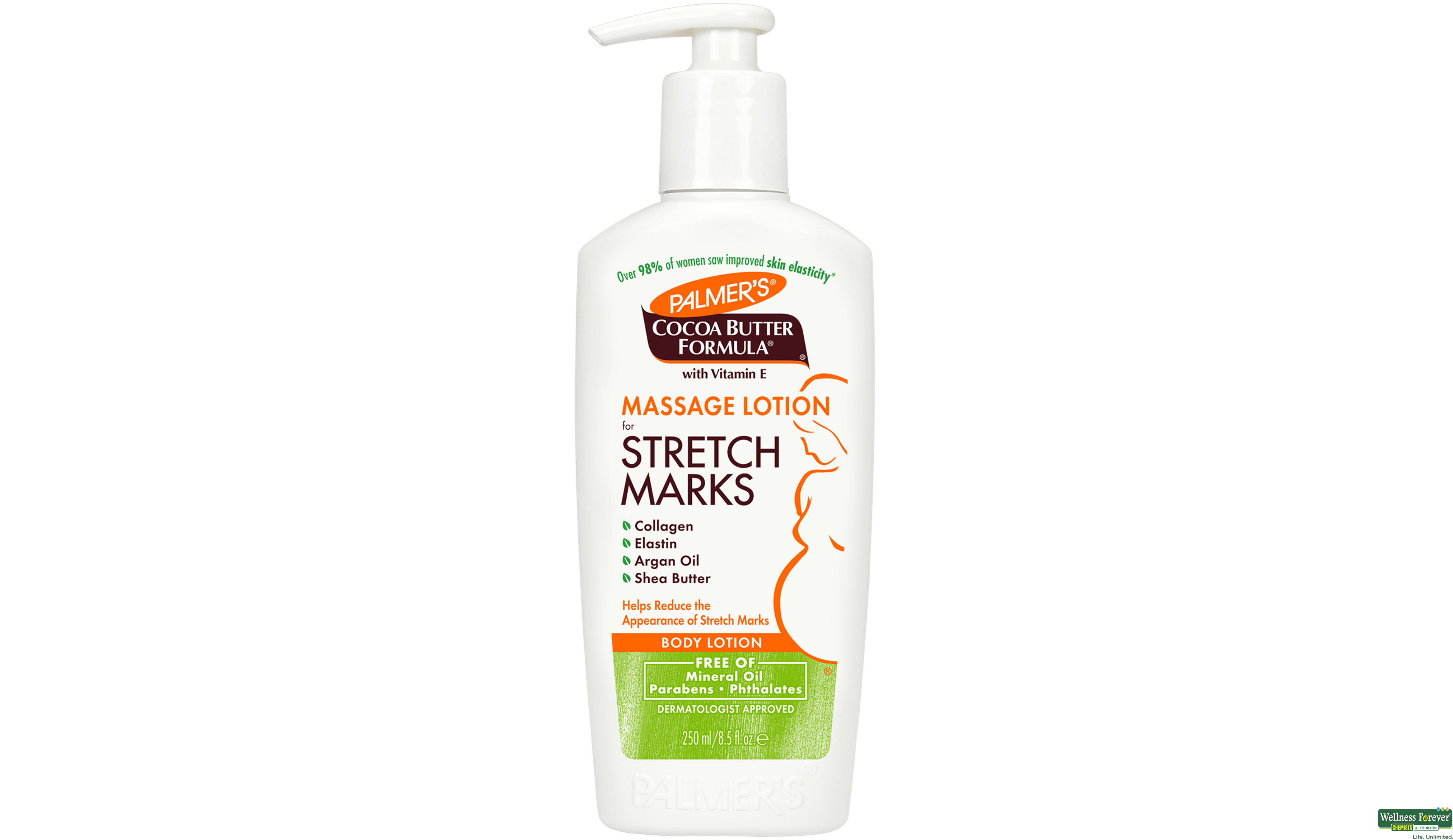 PALMERS B/LTN CBF STRETCH MARKS 250ML- 3, 250ML, 