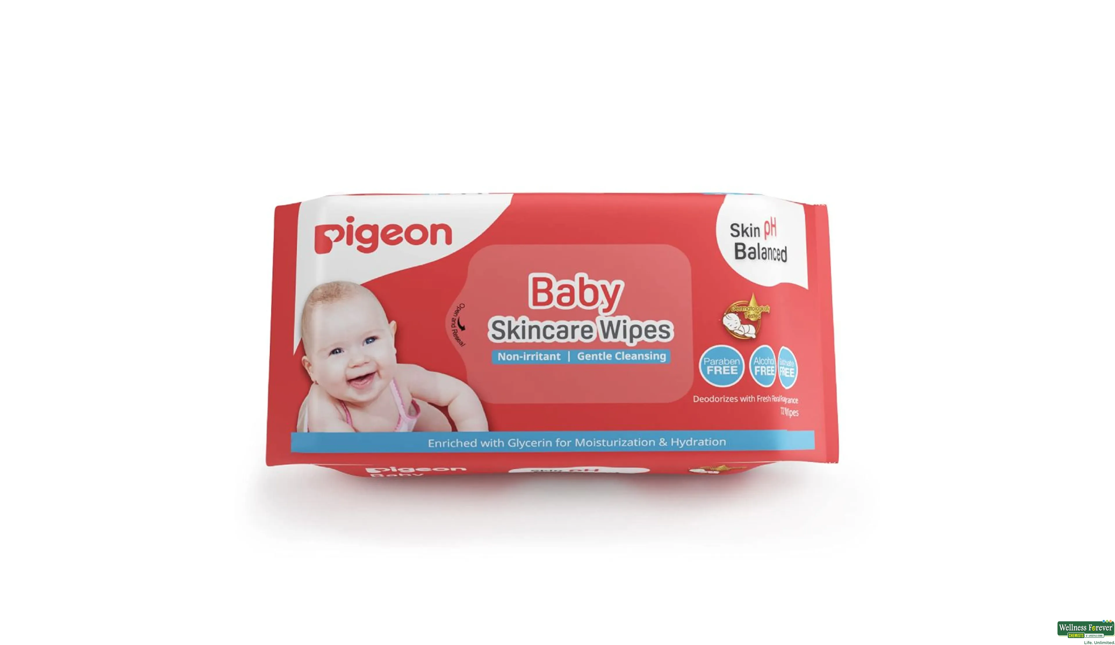 PIGEON Baby Skincare Wipes - 3Pack - 72pcs each