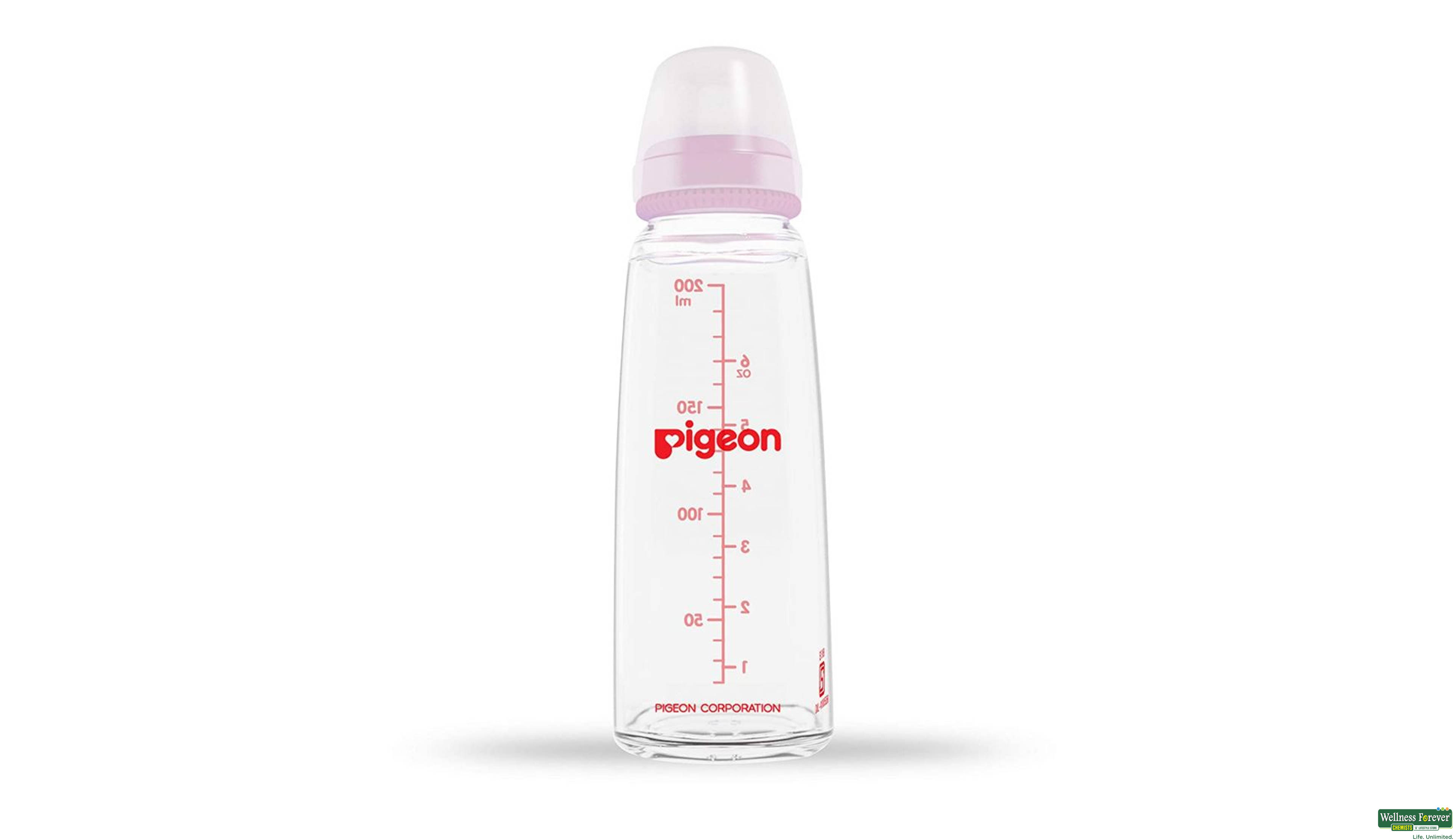 PIGEON GLASS BOTT 200ML- 2, 200ML, null