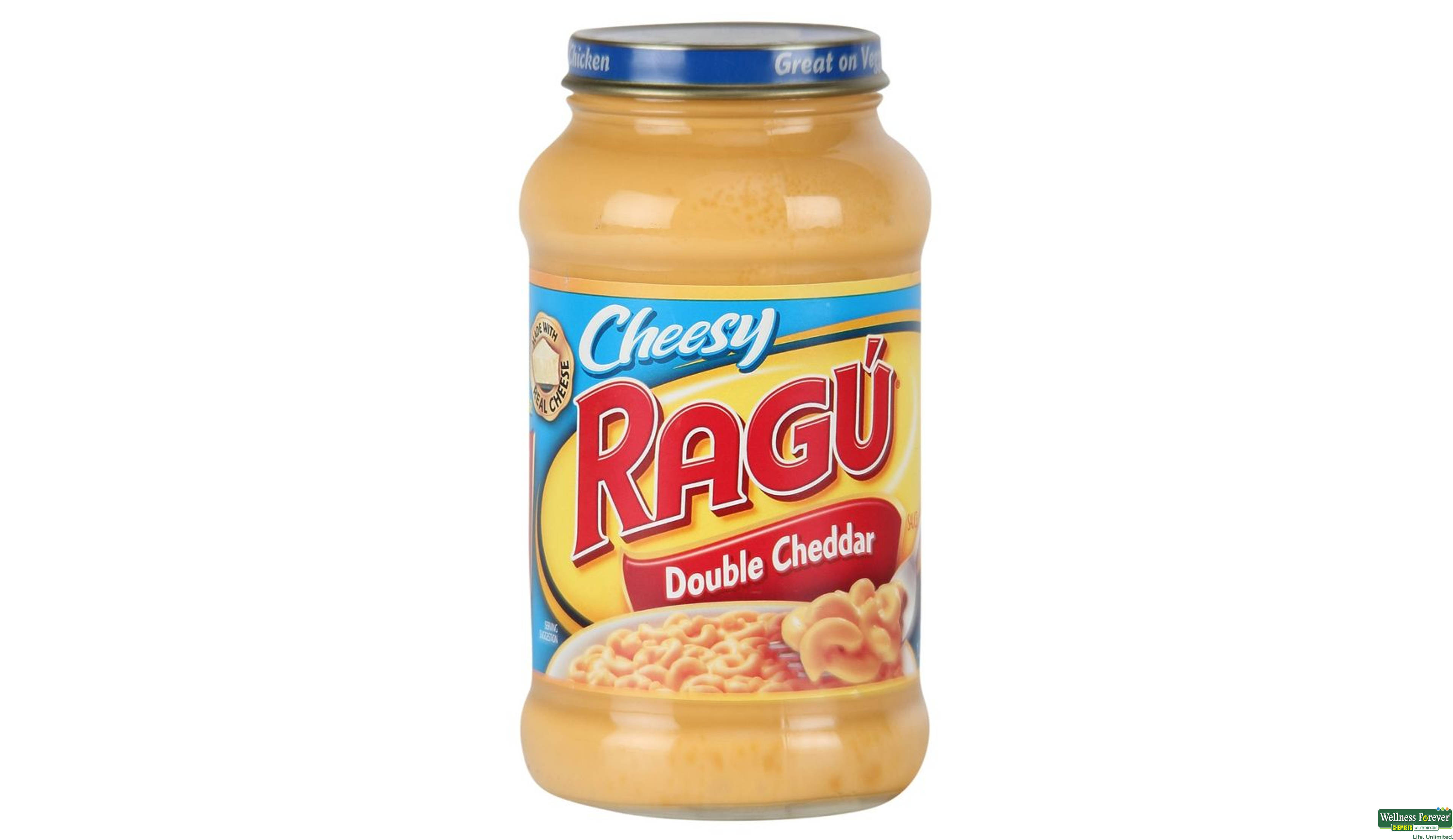 RAGU SAUCE DOUBLE CHEDDAR 454GM- 1, 454GM, null