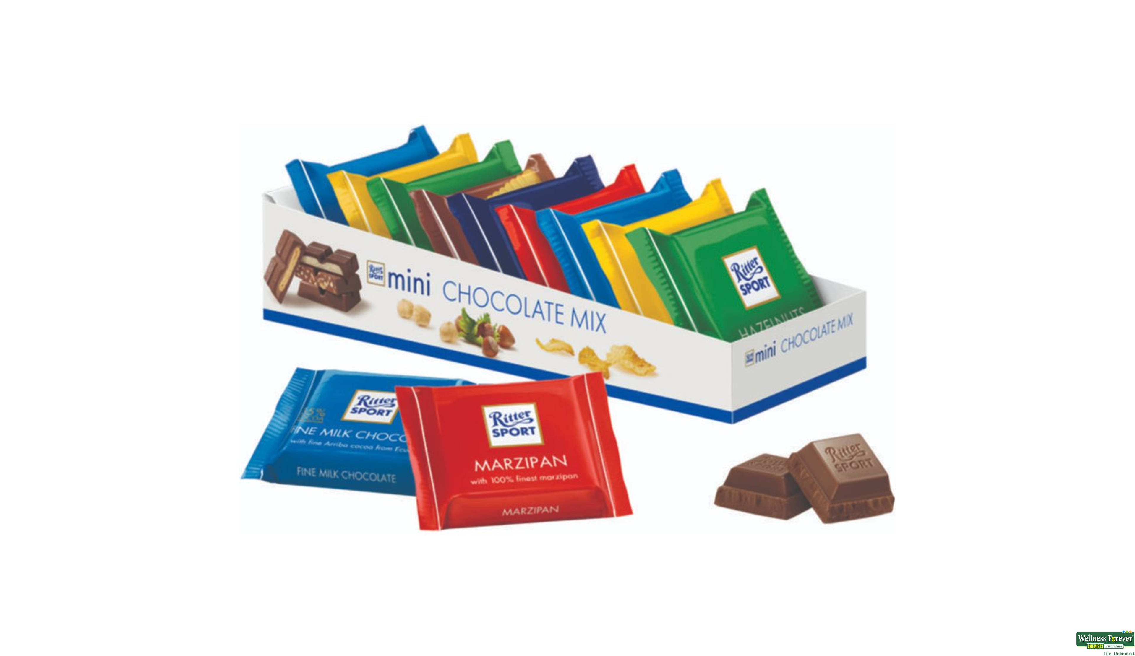 RITTER SPORTS CHOC MINIS 150GM- 1, 150GM, null