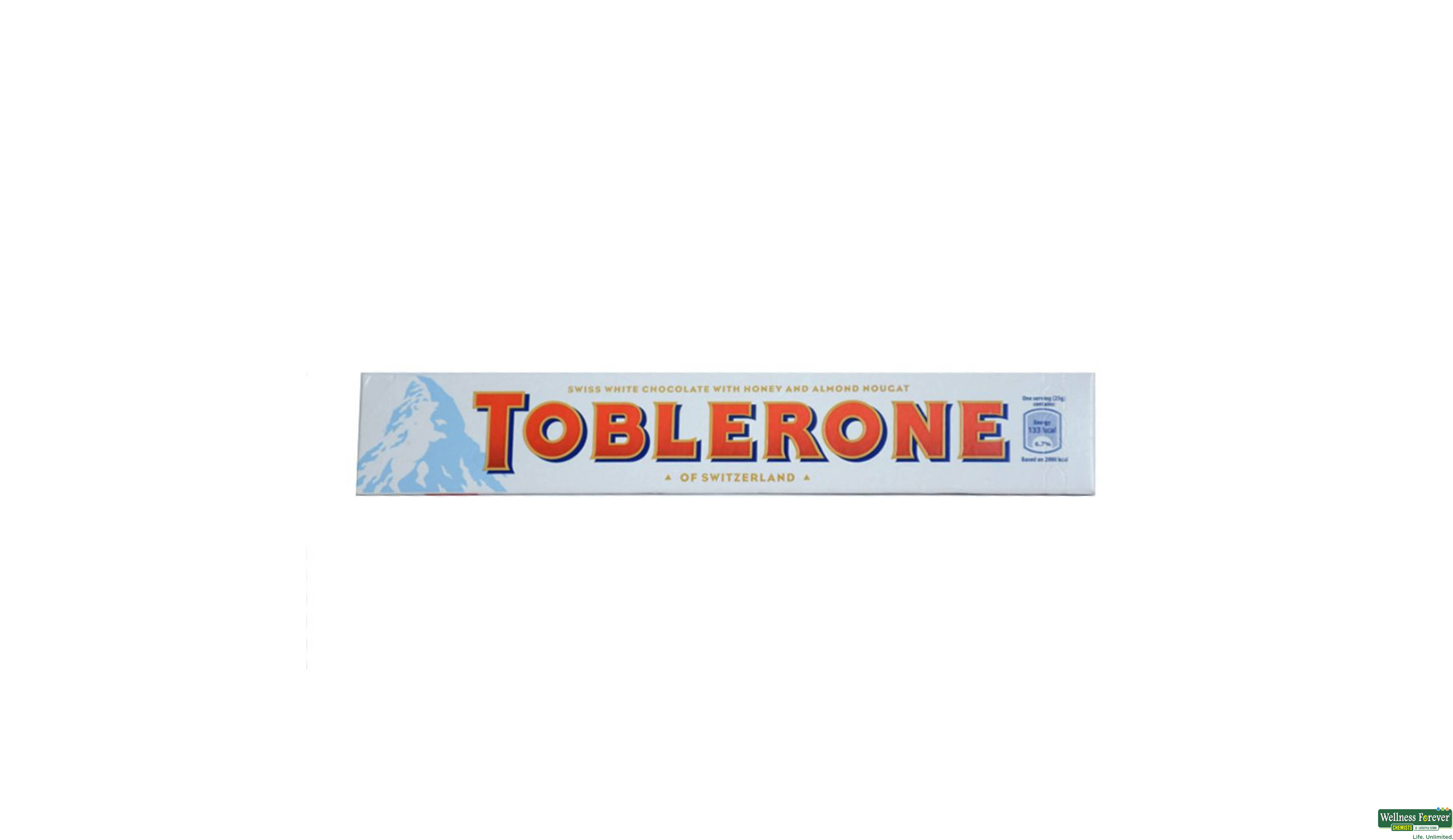 TOBLERONE CHOC WHITE 100GM- 1, 100GM, null