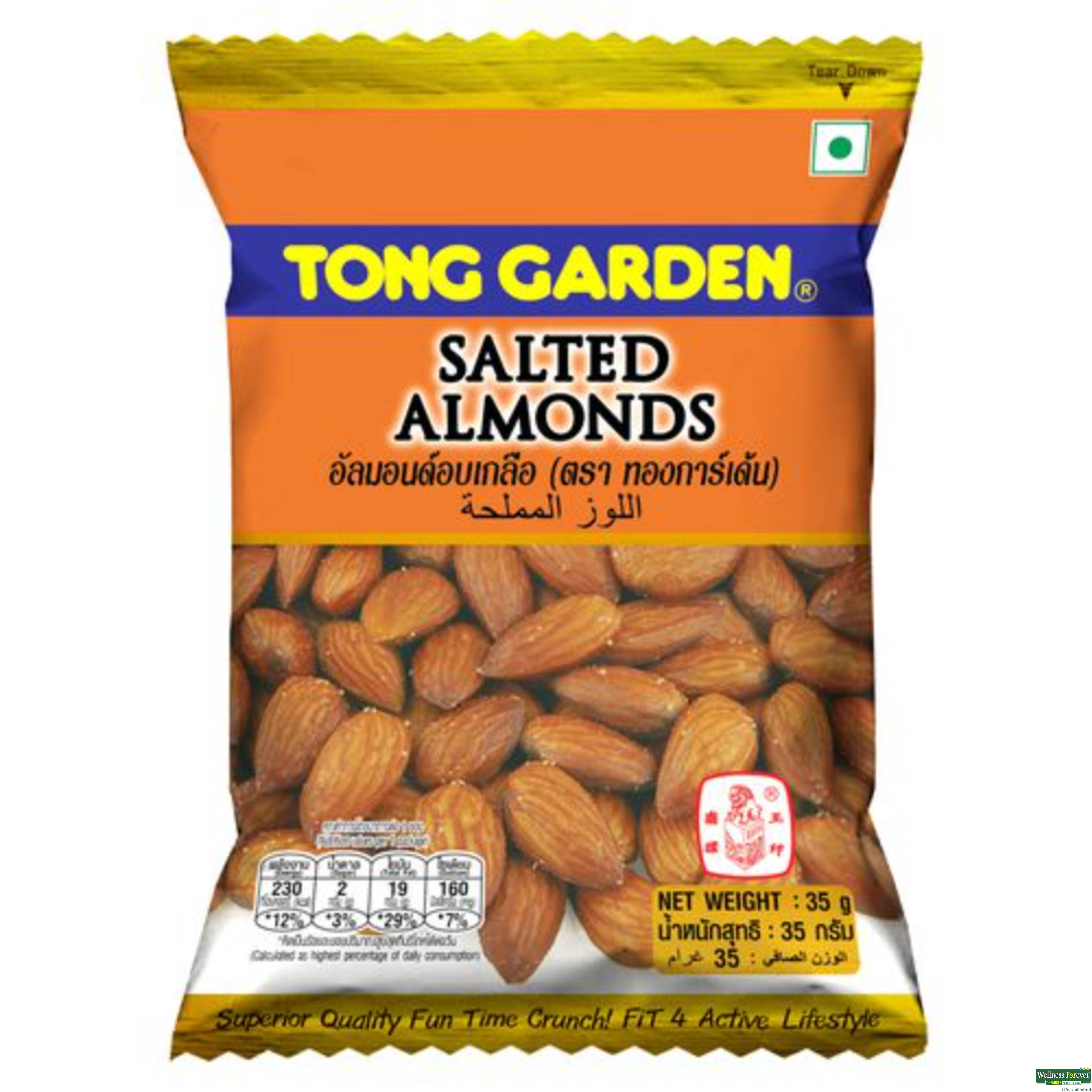 Tong Garden Salted Almonds, 40 g-image