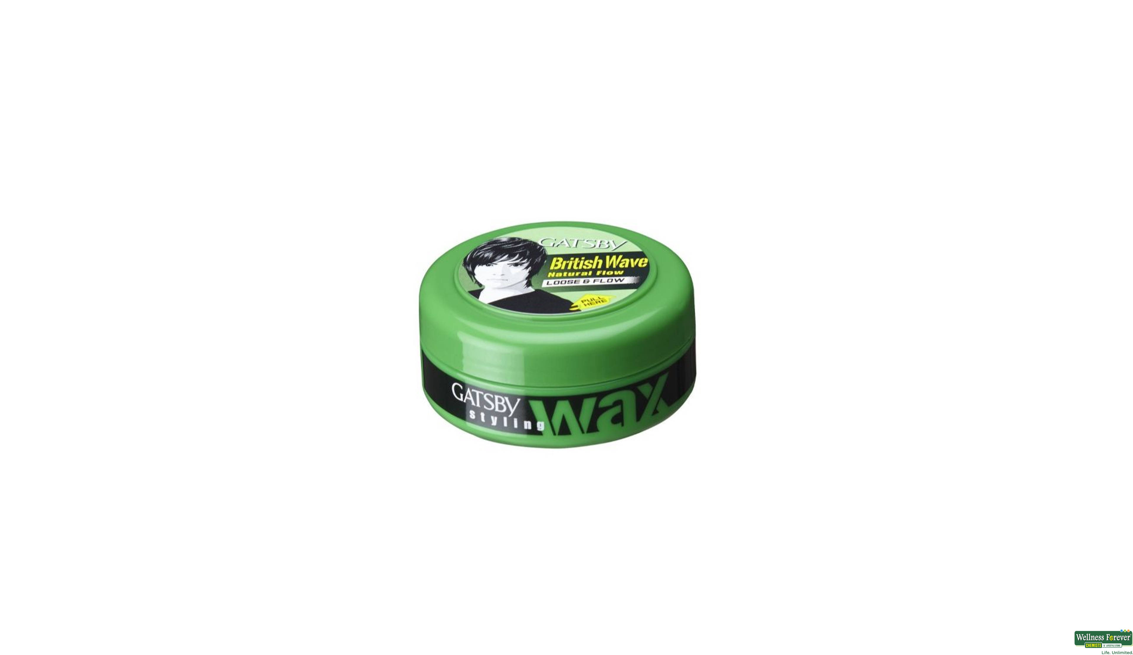 GATSBY HR/CRM STYL WAX LOOSE/FLOW 75GM- 1, 75GM, 