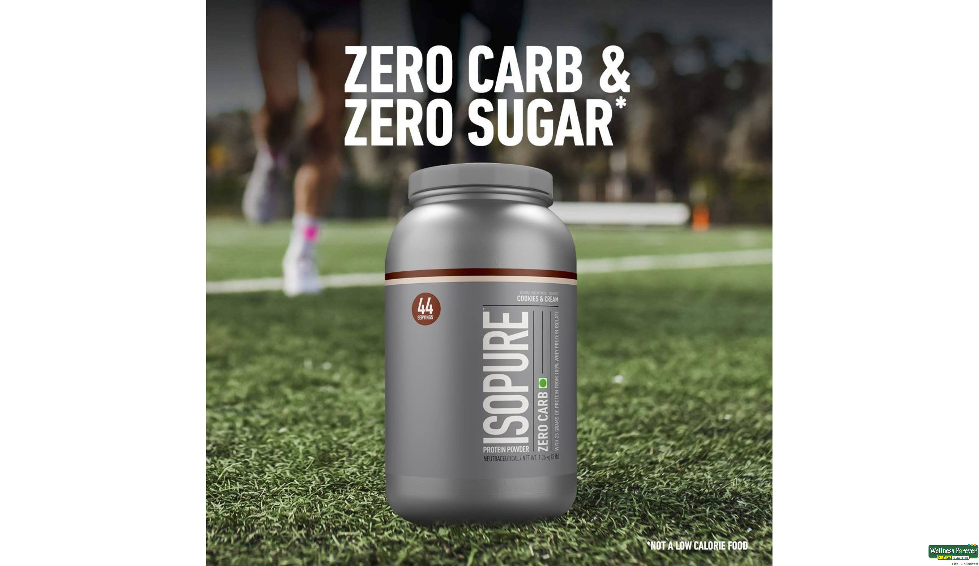 ISOPURE PWDR ZERO CARB COOKIES CRM 3LBS- 8, 3LBS, 
