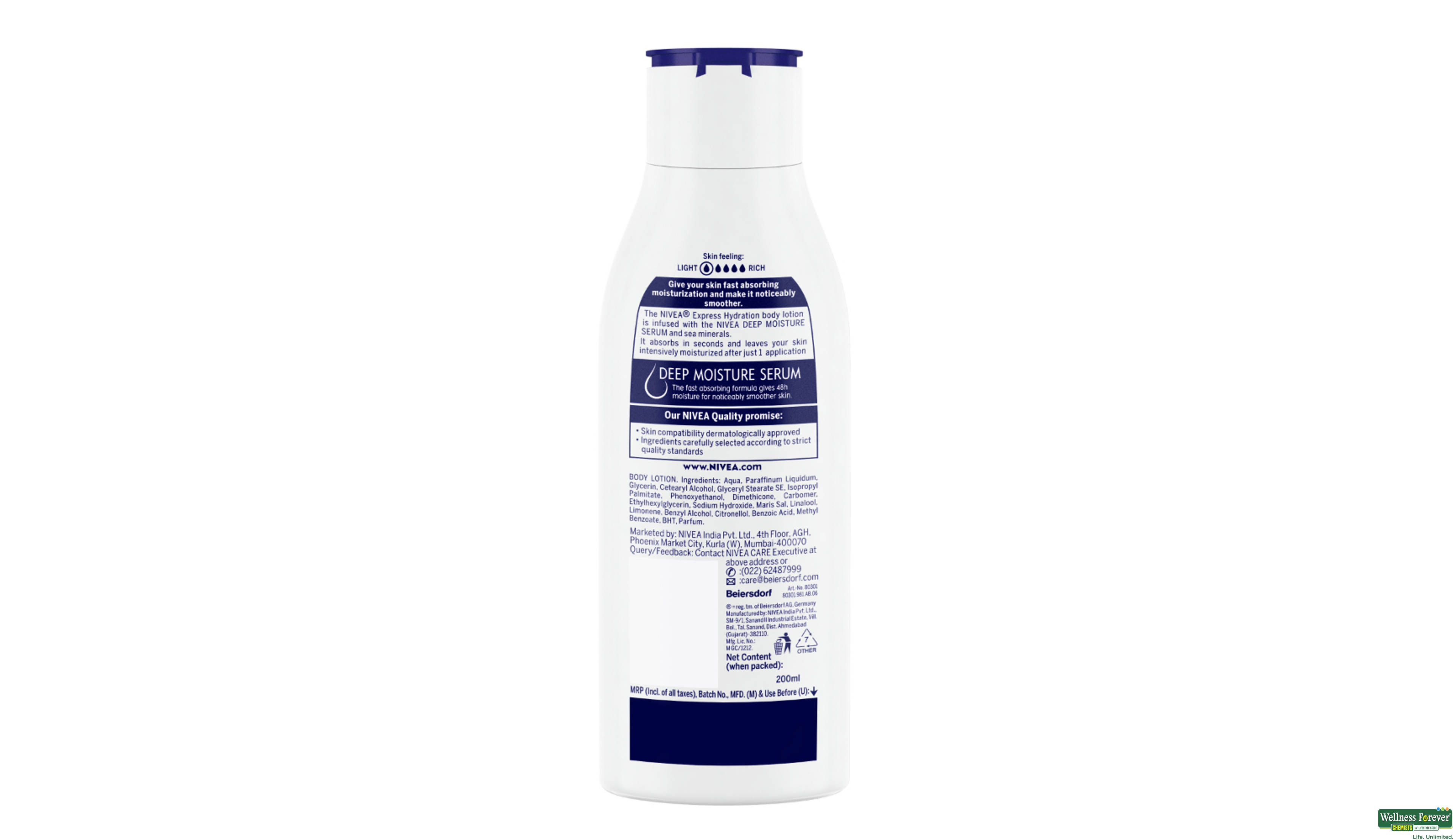 NIVEA B/LTN EXPRESS HYDRATION 200ML- 2, 200ML, 