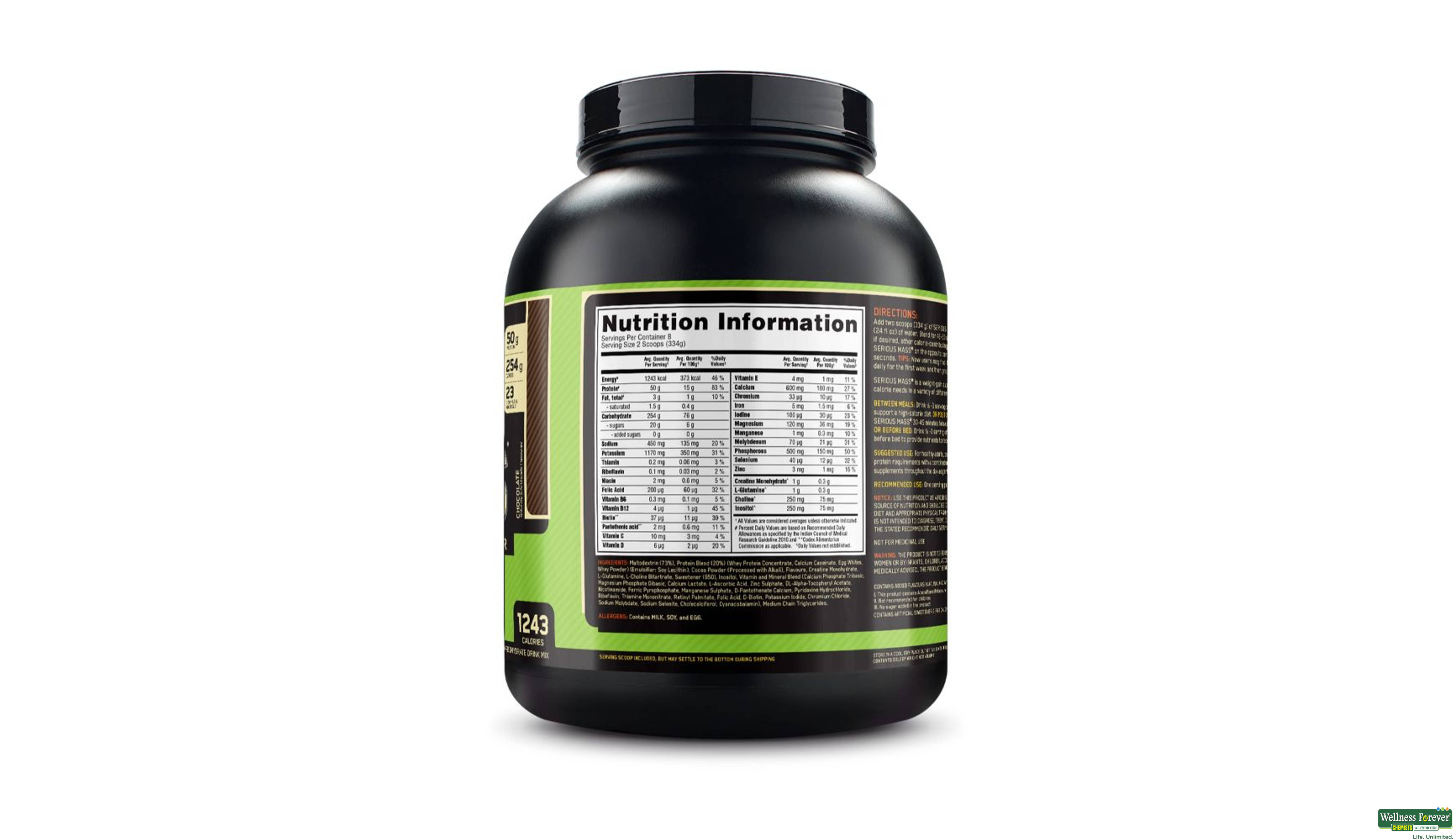 ON SERIOUS MASS CHOC 6LBS- 2, 6LBS, 