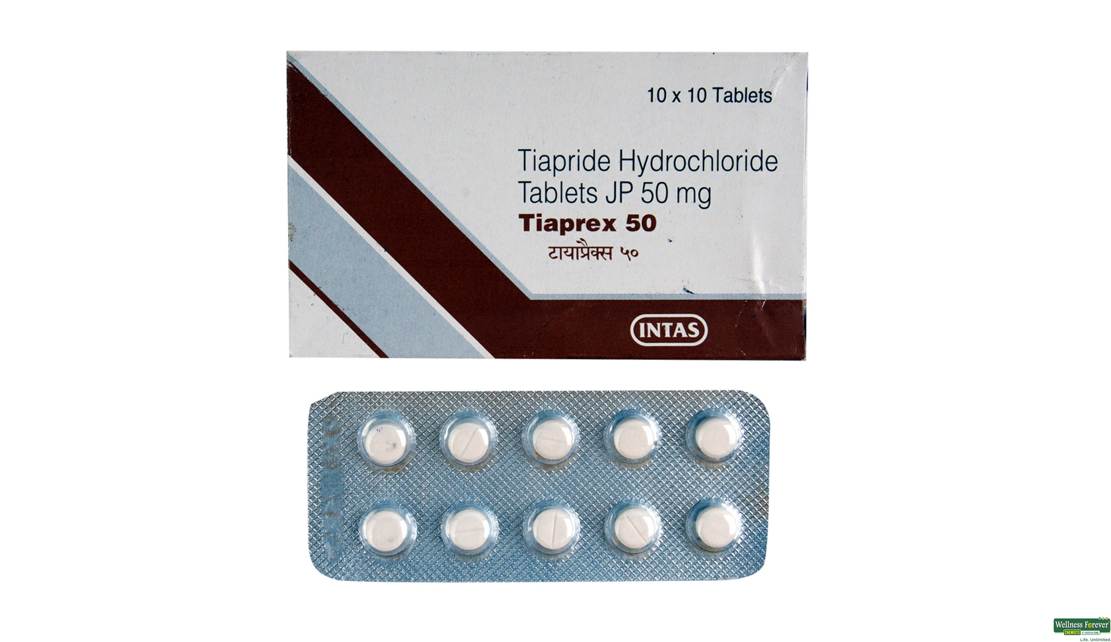 TIAPREX 50 MG 10TAB- 1, 10TAB, 