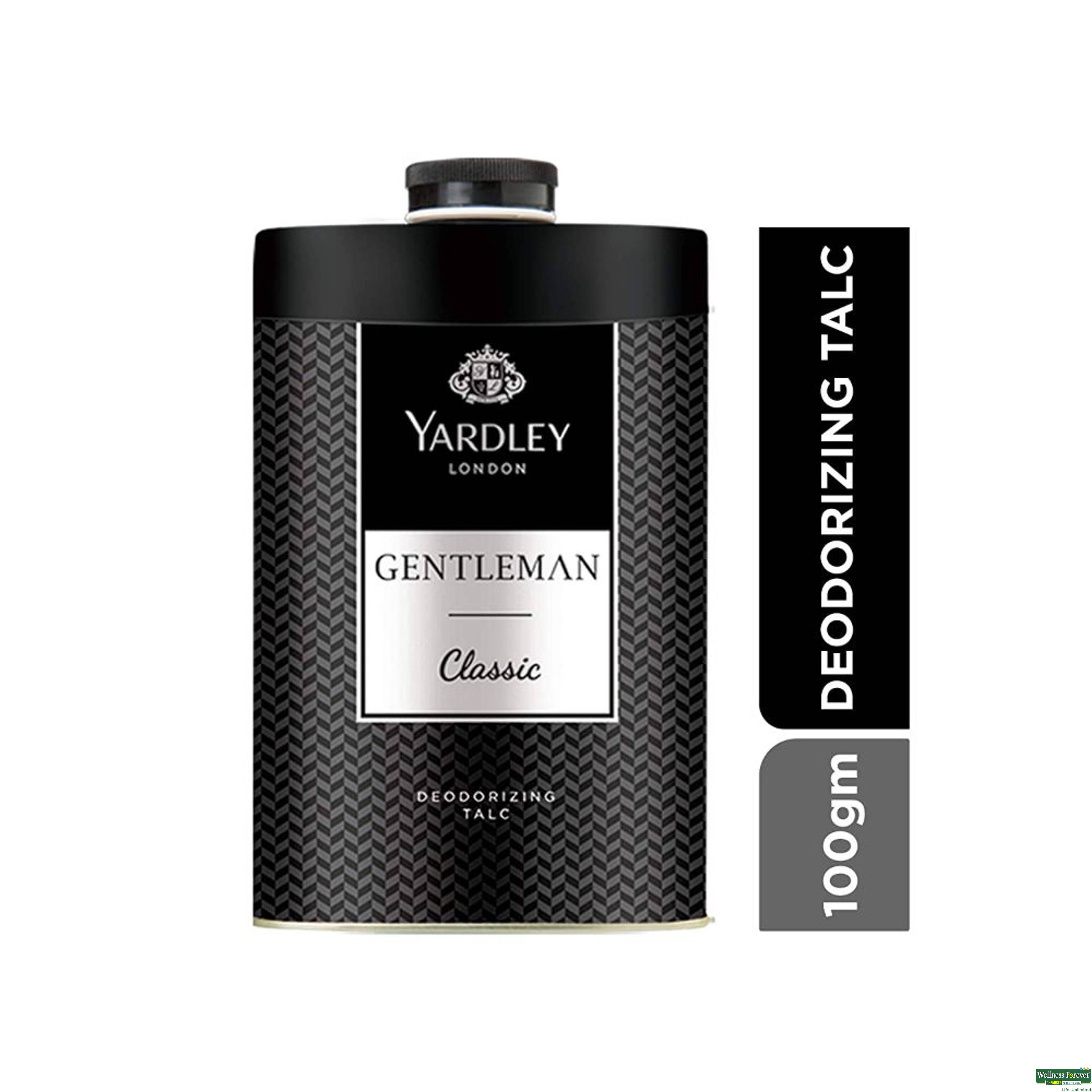 Yardley London Gentleman Classic Deodorizing Talcum Powder For Men, 100 g-image